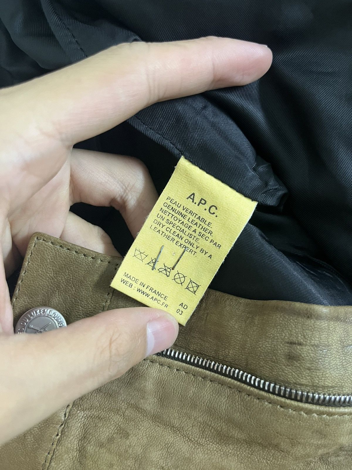 A.P.C. A.P.C Genuine Leather Pants Size US 27 - 8 Thumbnail
