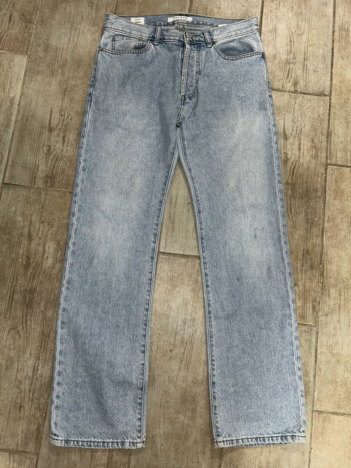 Pacsun Pacsun Straight Jeans (Light Blue) Size US 30 / EU 46 - 1 Thumbnail