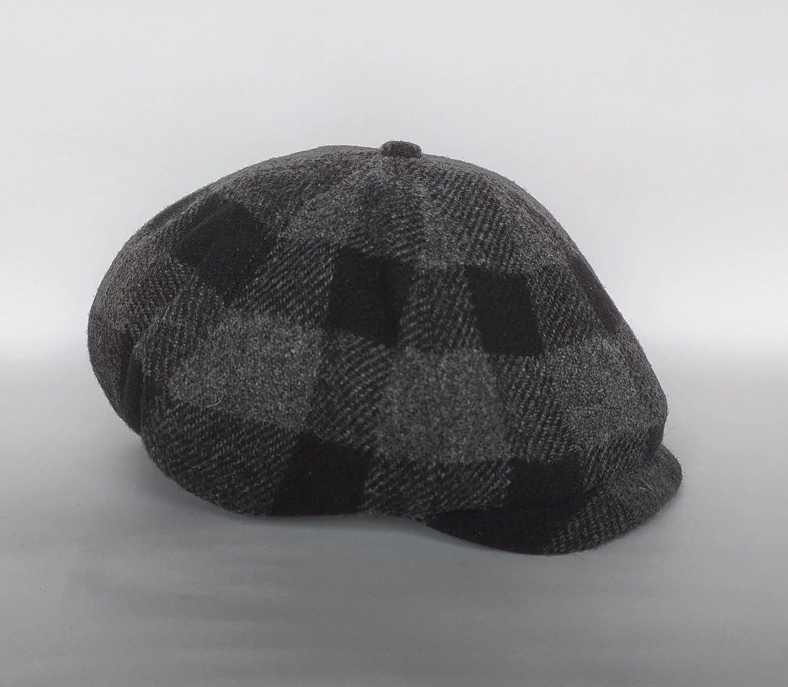 DOUBLE RLPlaid Wool Twill Newsboy Cap T/3021