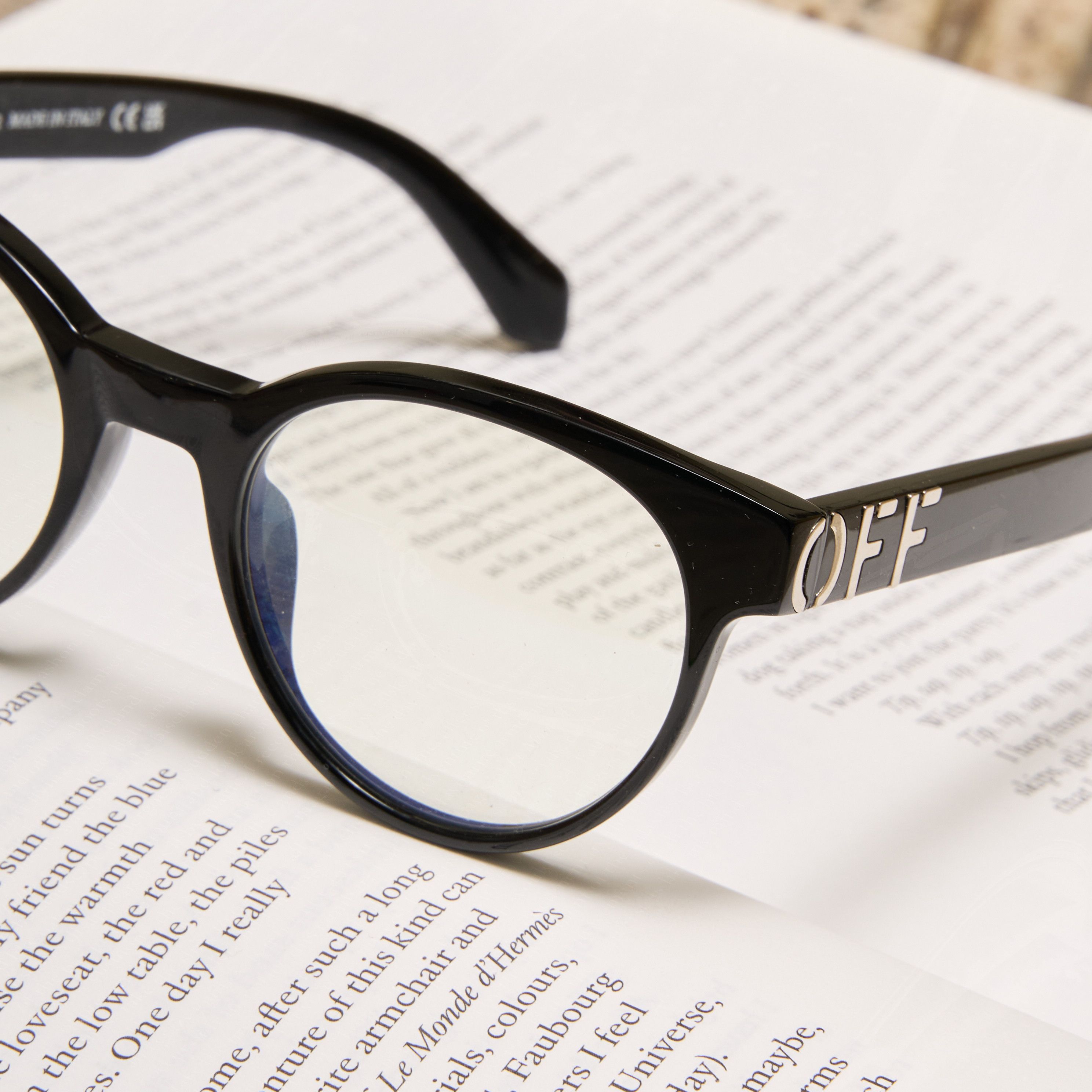 Off-White OFF WHITE Round Frame Glasses black Size ONE SIZE - 3 Thumbnail