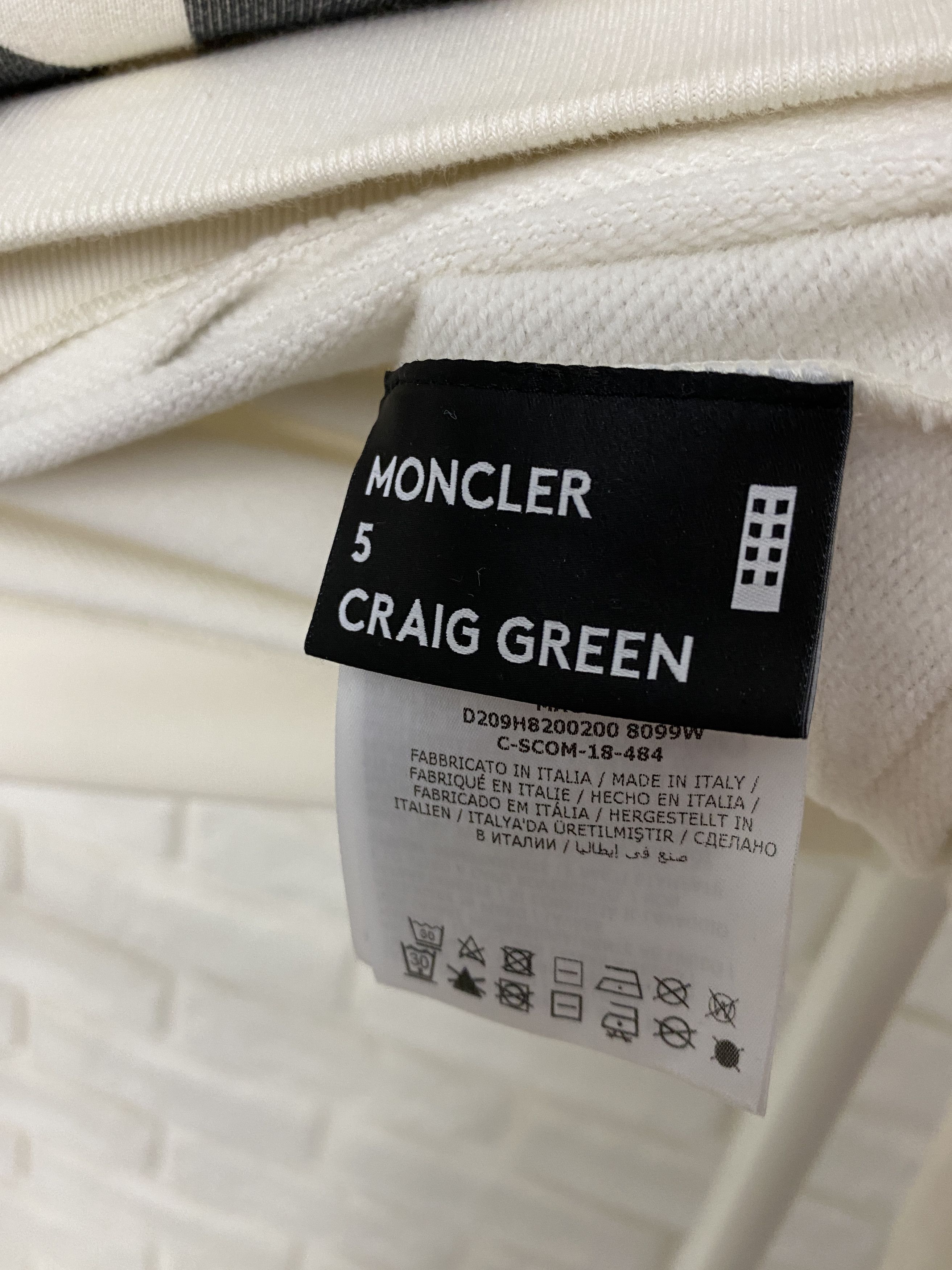 Craig Green × Moncler Moncler Genius Craig Green Hoodie Big Logo Beige Size S Size US S / EU 44-46 / 1 - 7 Thumbnail