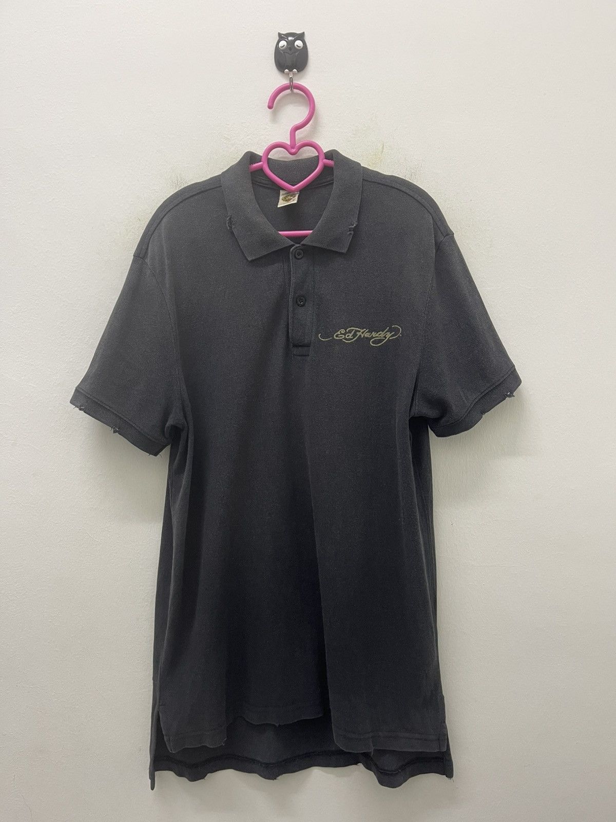 Christian Audigier Rare ED HARDY By CHRISTIAN AUDIGIER Thrashed Polo Size US M / EU 48-50 / 2 - 4 Thumbnail