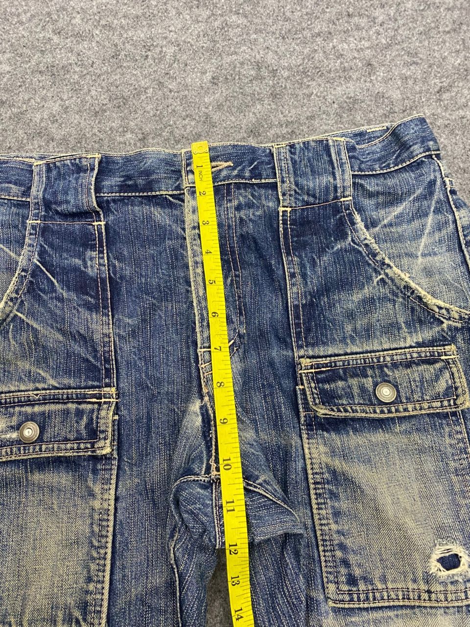 Japanese Brand 💥Vintage Johnbull Kojima Bushpant Distressed Denim Size US 34 / EU 50 - 5 Thumbnail