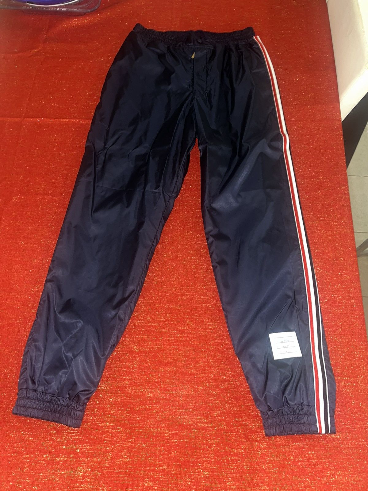 Thom Browne Thom Browne Track Pants In Ripstop With RWB Stripe Sz 2 Size US 32 / EU 48 - 13 Thumbnail