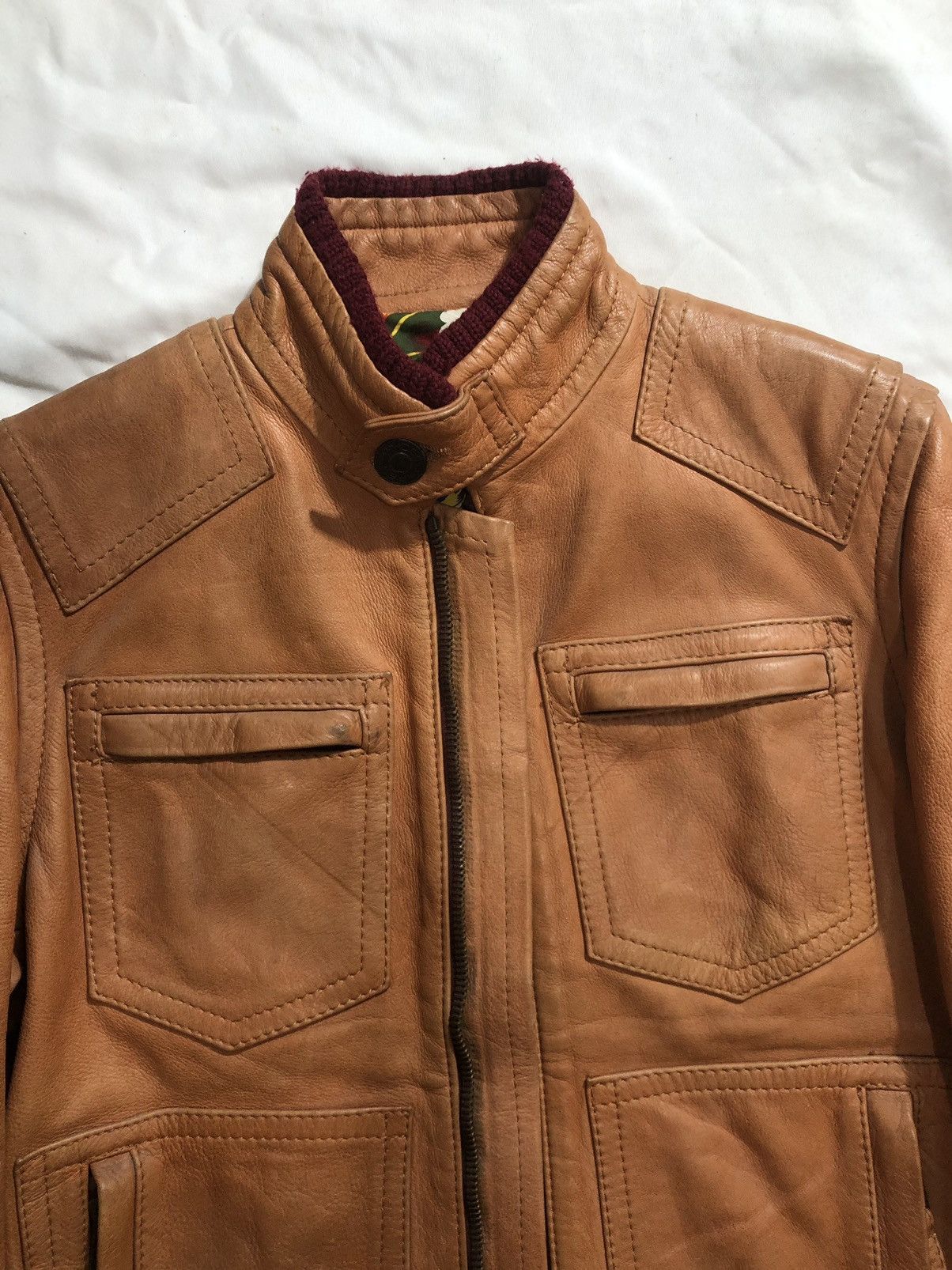 Dsquared2 DSQUARED2 Leather Brown Jacket y2k casual Size US M / EU 48-50 / 2 - 7 Thumbnail