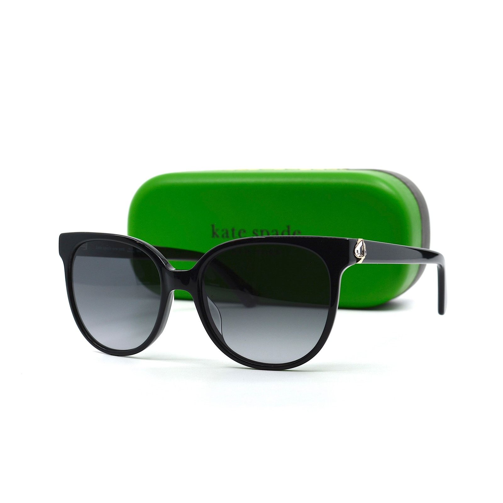Kate Spade NEW KATE SPADE GERALYN/S 807 BLACK GREY AUTHENTIC SUNGLASSES Size ONE SIZE - 13 Thumbnail