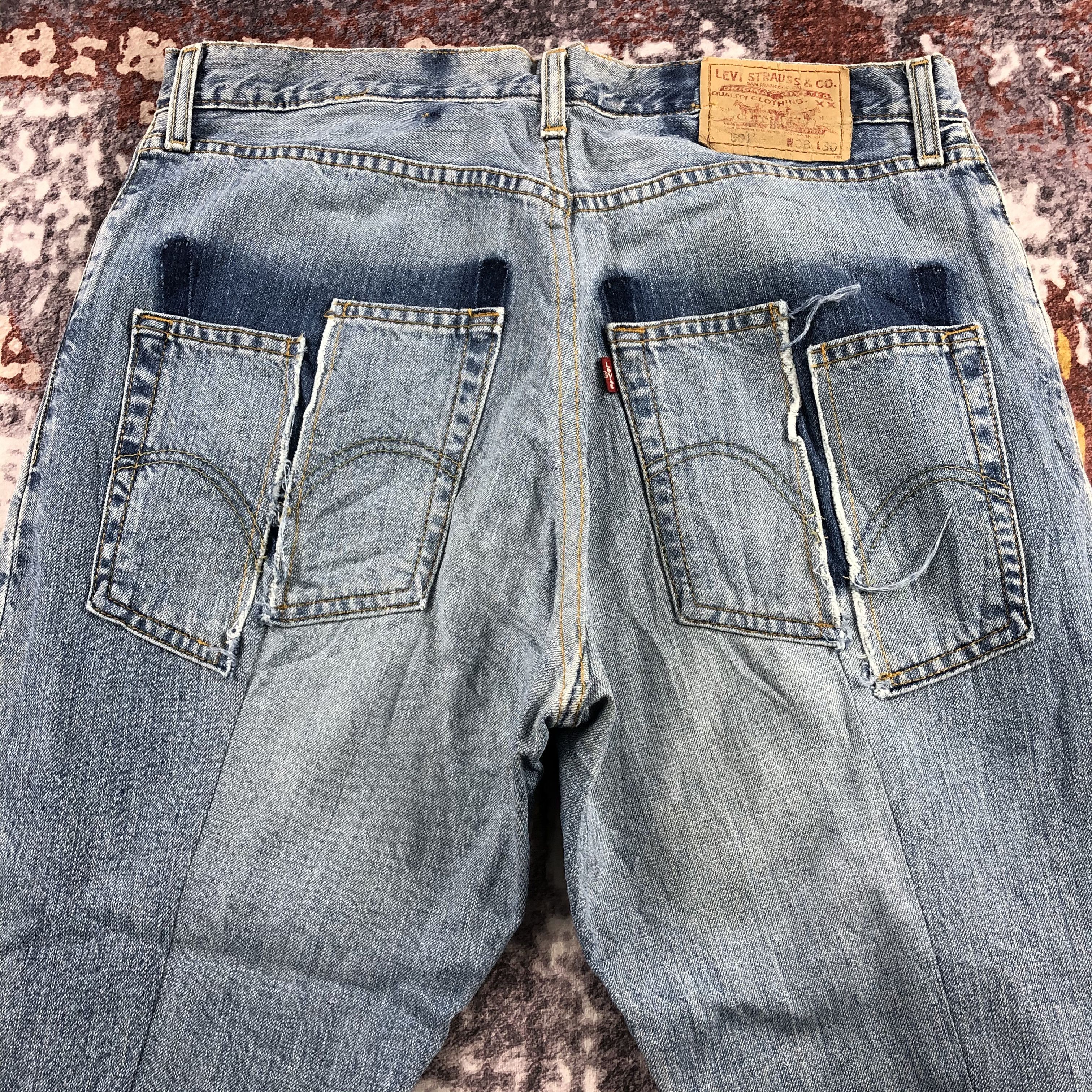 Levi's × Vintage 90s Vintage Light Wash Levis 501 Jeans-JM2180 Size US 35 - 5 Thumbnail