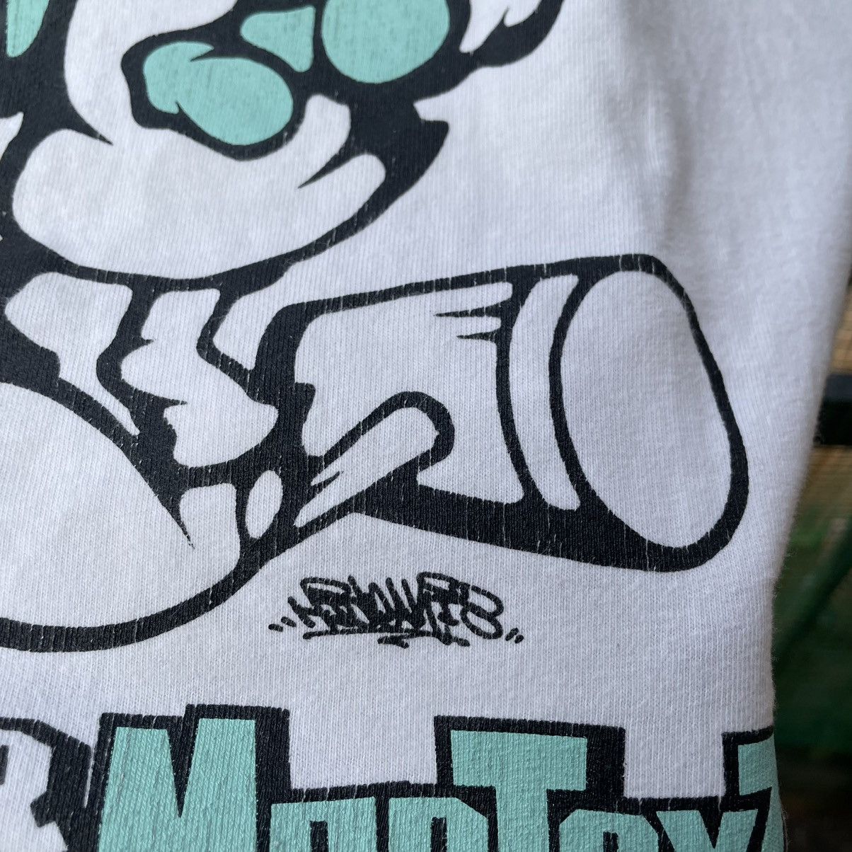 Hanes 🔥Vintage 90s H8 Graphix X Mad Toys Frakenstein Parody Tee Size US M / EU 48-50 / 2 - 7 Thumbnail