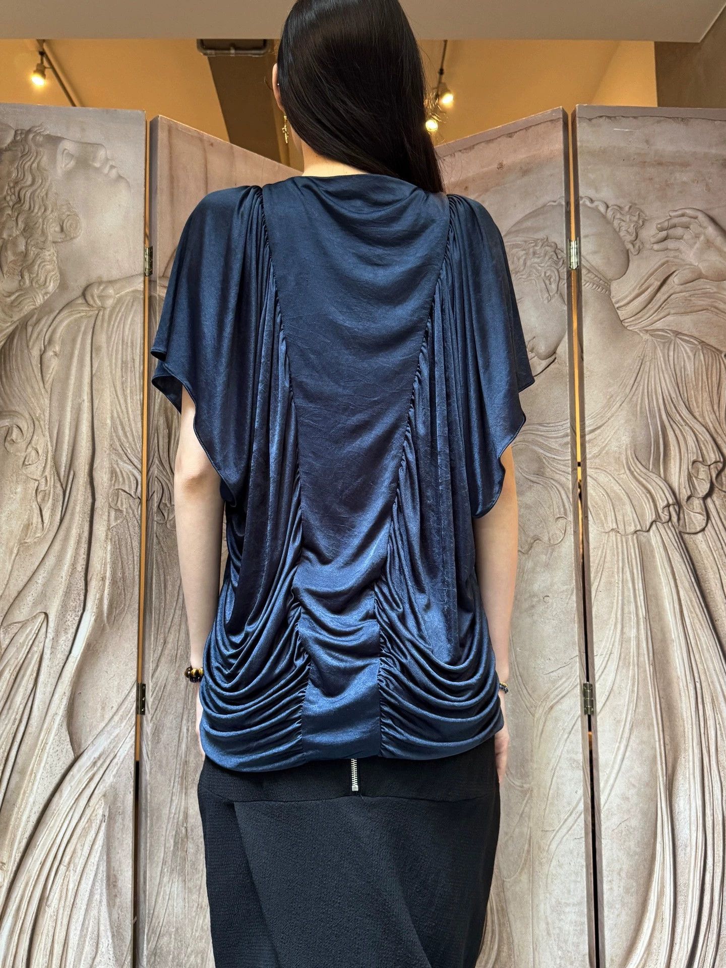 Helmut Lang Helmut Lang Vintage Sheen Drape Multi-Layered Top S Size S / US 4 / IT 40 - 6 Thumbnail