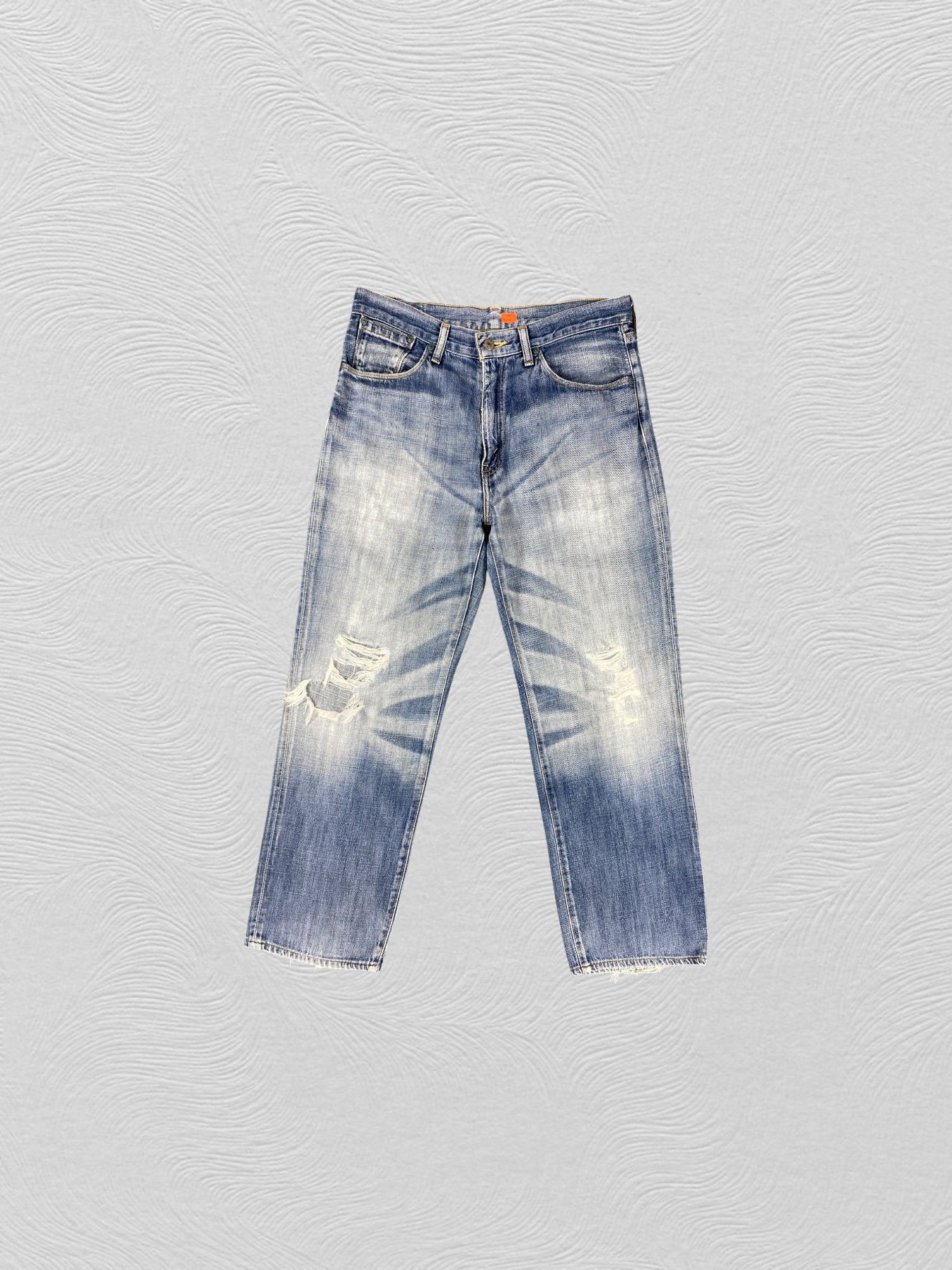 Levi's Ripped Distressed Blue Vintage Levi's 552 33x28 Denim JN2151 Size US 33 - 1 Thumbnail