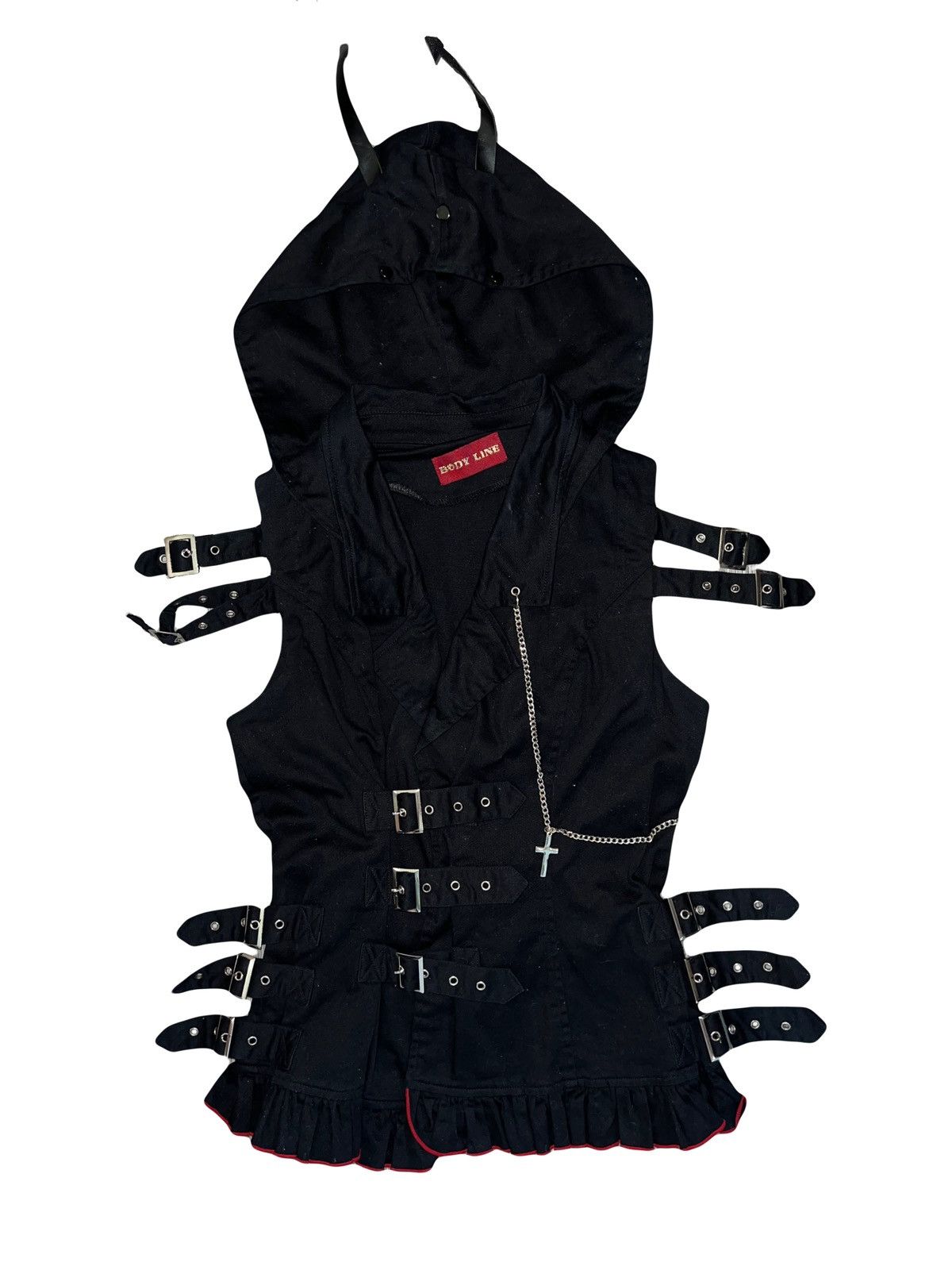 Japanese Brand BODYLINE devil horns punk vest 🧛🏻‍♀️🖤 Size ONE SIZE - 1 Thumbnail