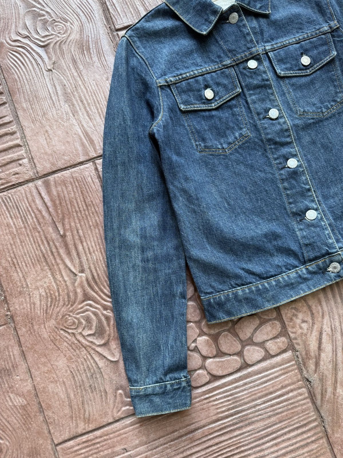 Helmut Lang Vintage 1998 HELMUT LANG Indigo Denim Jacket Size US S / EU 44-46 / 1 - 4 Thumbnail