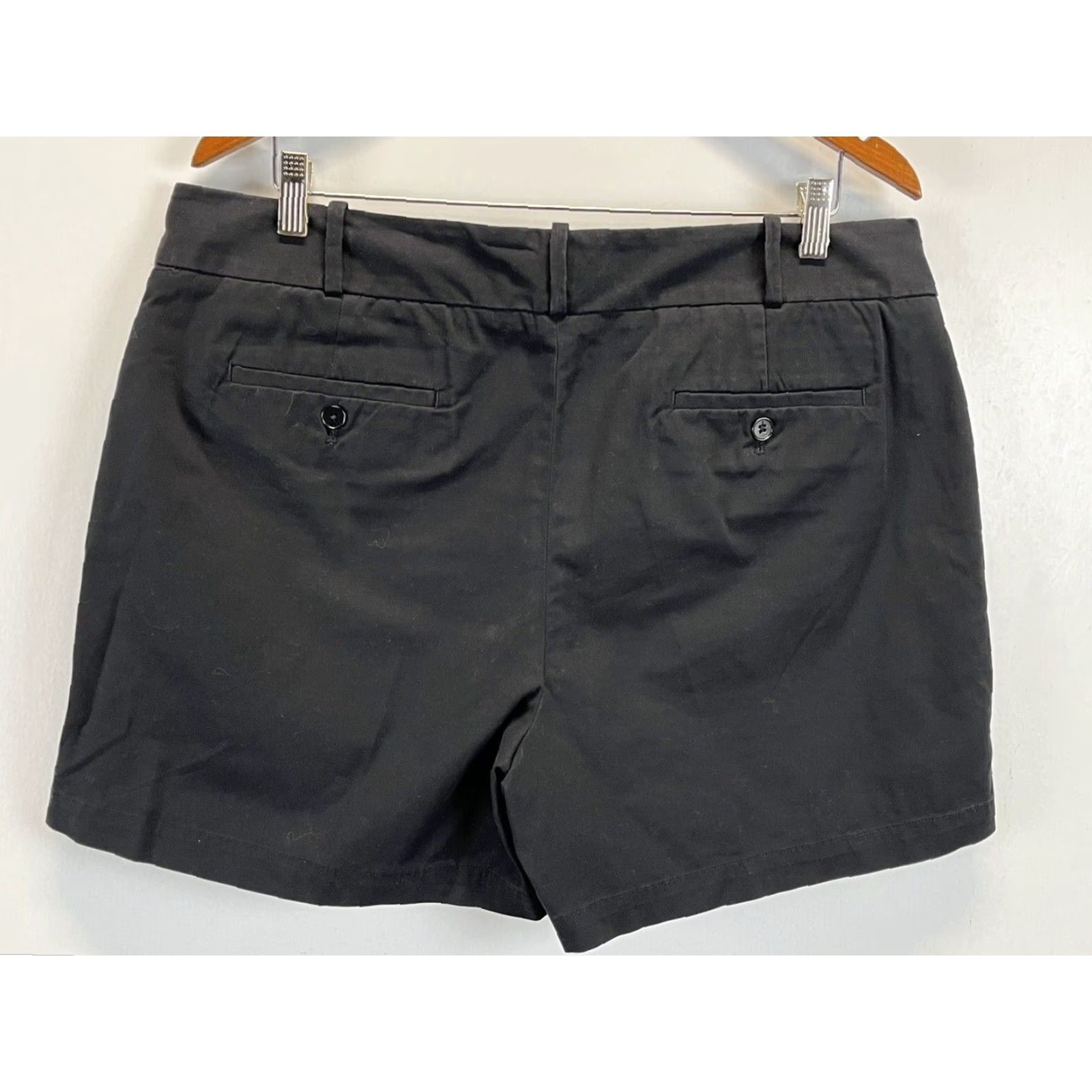 Talbots Talbots Chino Shorts Women 16 Black Casual Cotton Womens Size 38" / US 16 / IT 52 - 2 Thumbnail