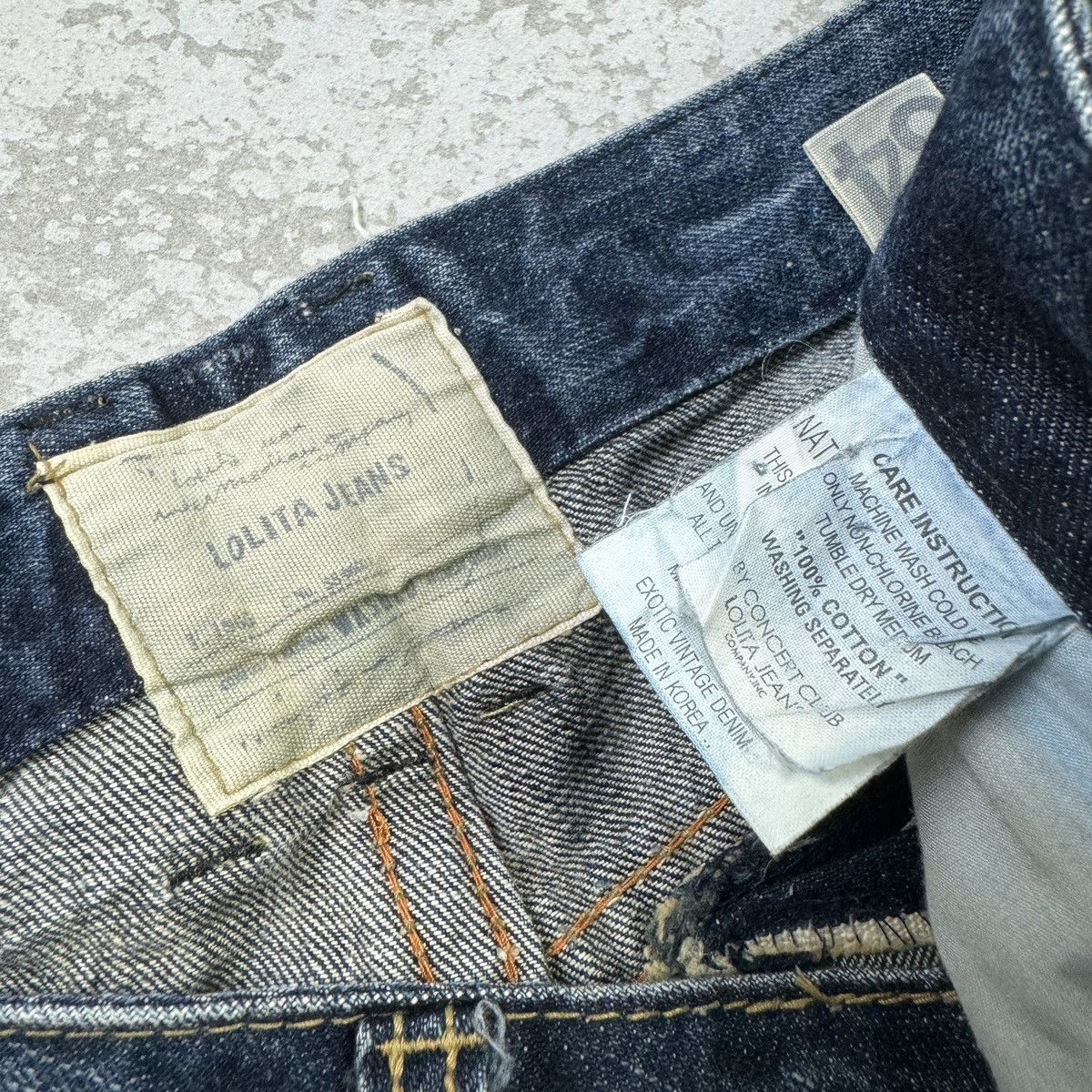 If Six Was Nine Distressed - 2000s Lolita Washed Blue Jeans Size US 36 / EU 52 - 10 Thumbnail