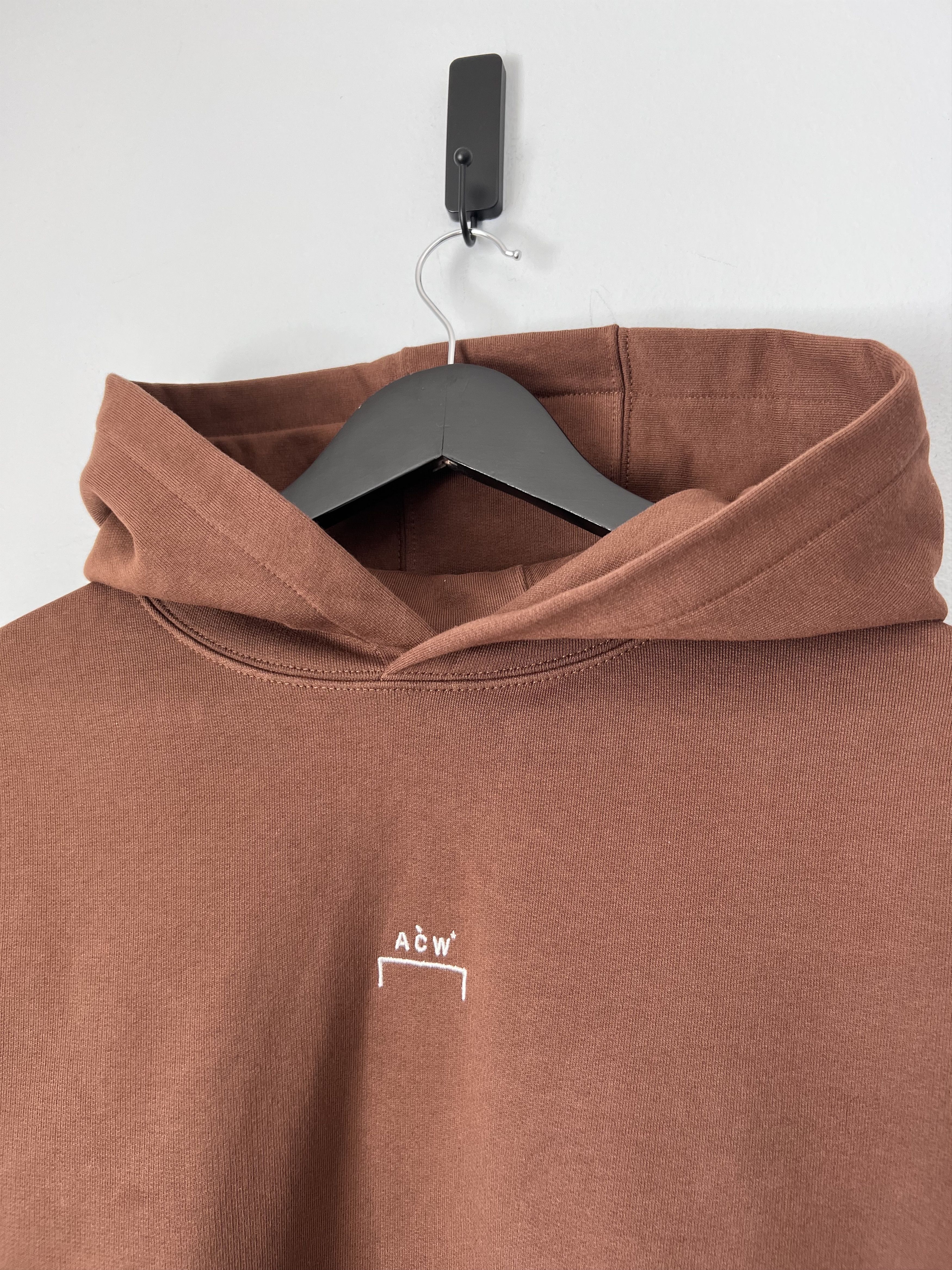 A-COLD-WALL* A Cold Wall Bracket Knitted Essential Hoodie in Brown Size US M / EU 48-50 / 2 - 2 Thumbnail