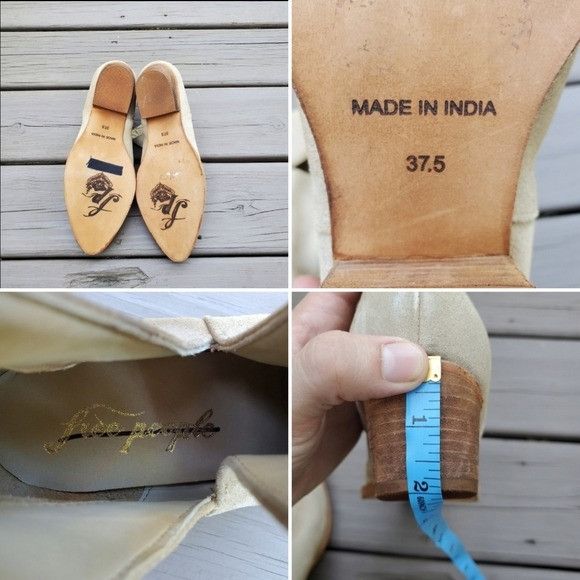 Free People Free People Charm Camel Tan Suede Leather Pointed Toe Bootie Size US 7.5 / IT 37.5 - 8 Thumbnail