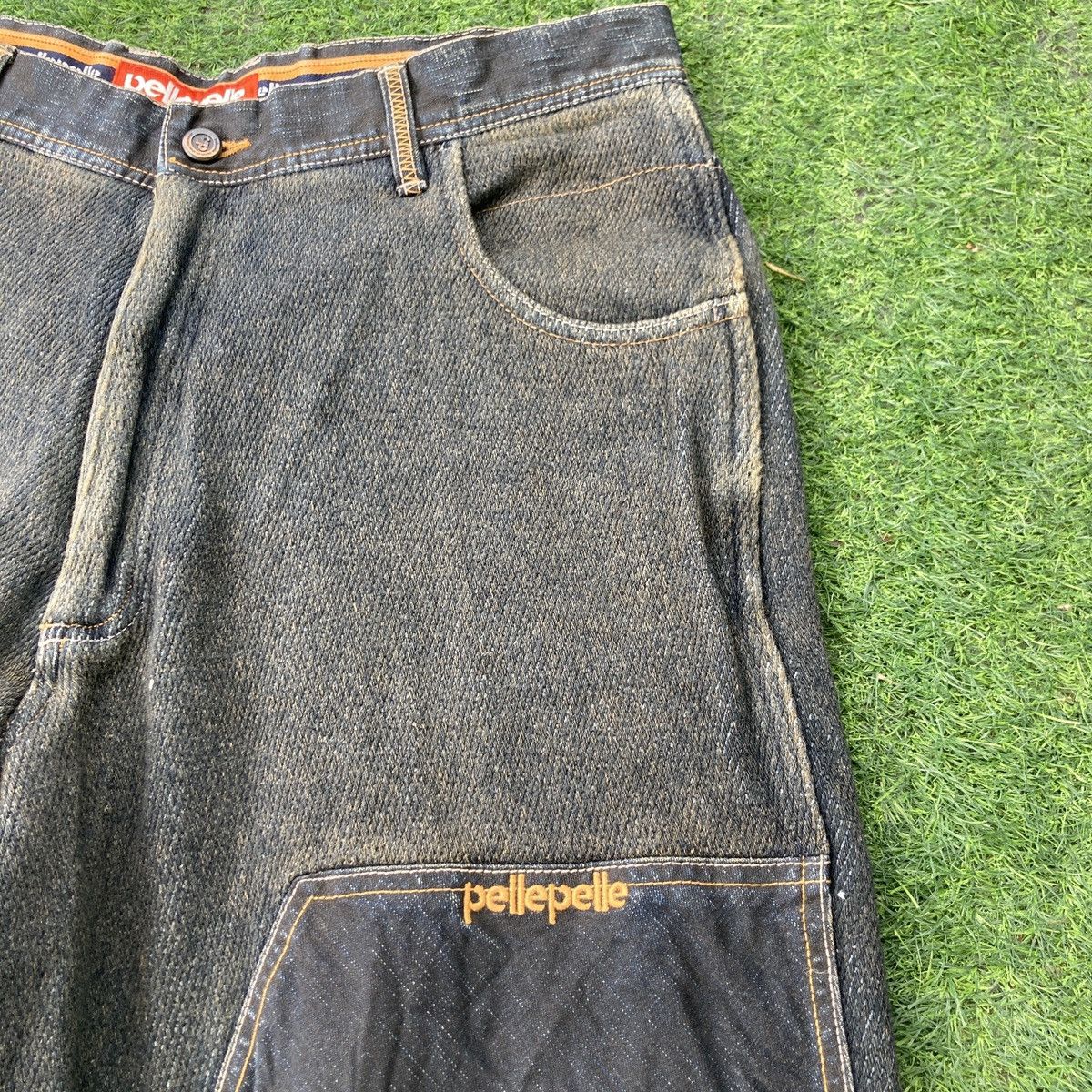 Pelle Pelle PELLE PELLE DOUBLE KNEES DENIM Size US 35 - 8 Thumbnail
