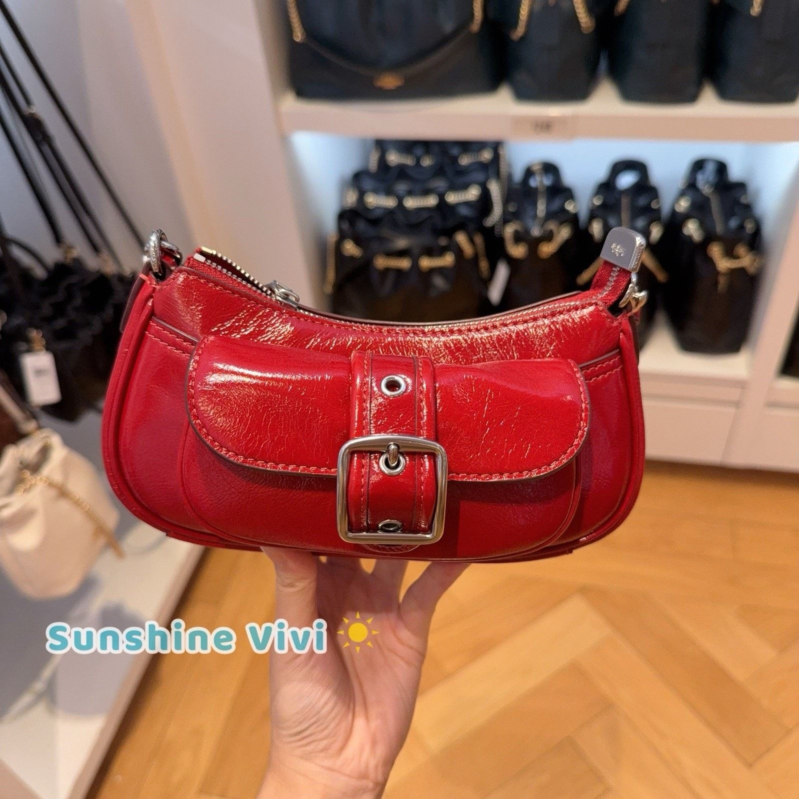 Coach NWT Coach Ashton Mini Shoulder Bag CDB19 Dark Cardinal Size ONE SIZE - 3 Thumbnail