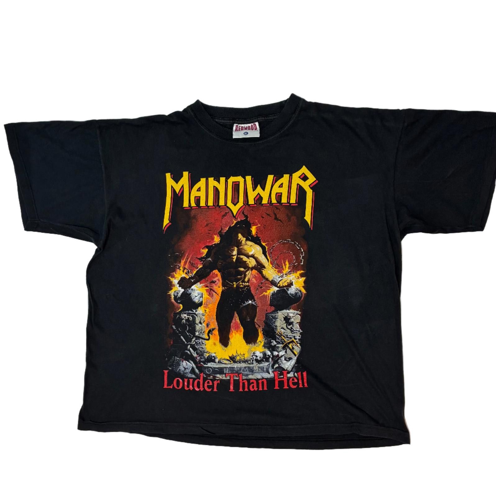 Other Vintage Manowar 1997 'Hell On Wheels Tour' T-Shirt Size US XL / EU 56 / 4 - 1 Thumbnail