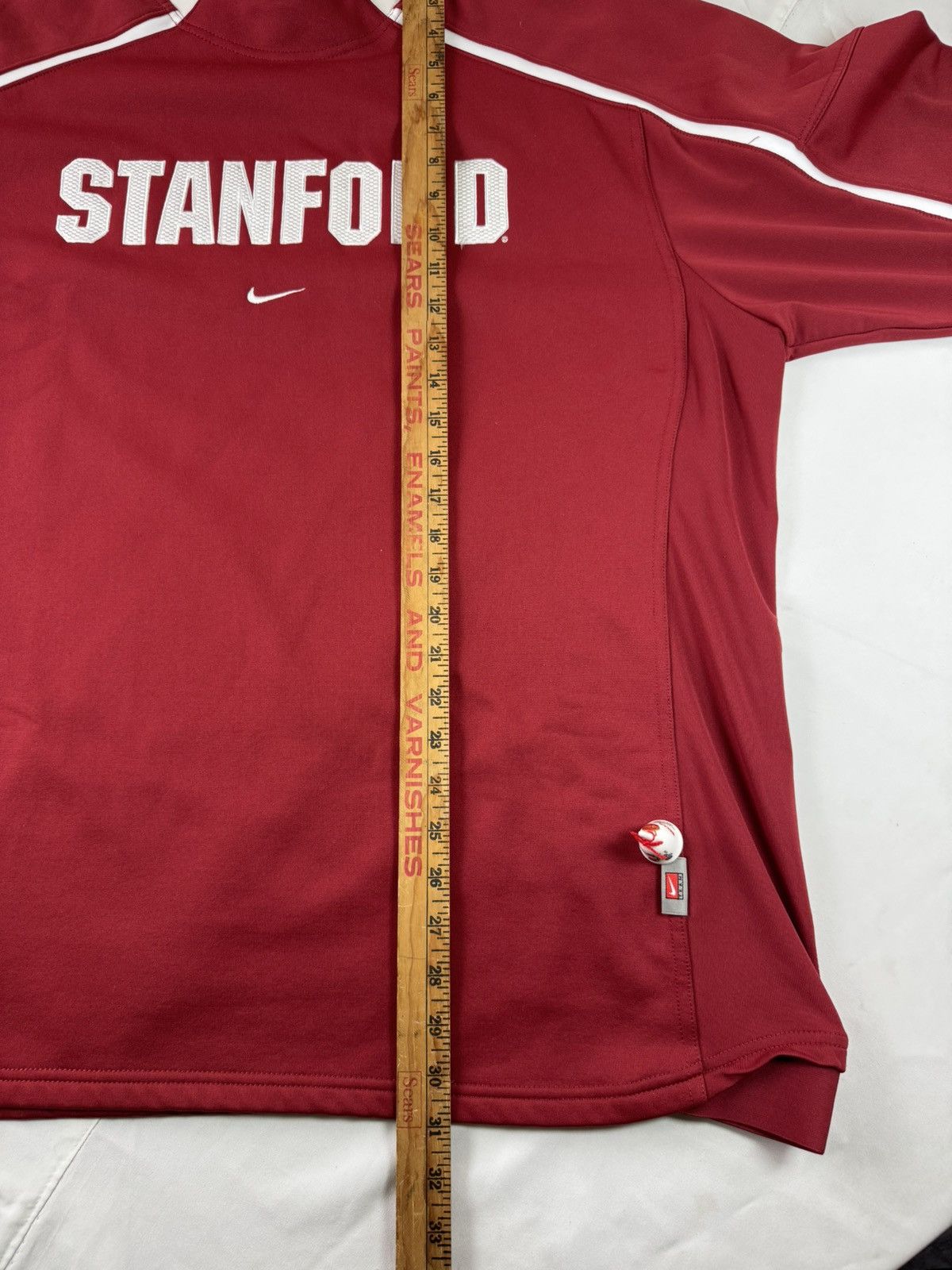 Nike Nike Stanford Cardinal Red Long Sleeve Team Warm-Up Pullover Size US XL / EU 56 / 4 - 9 Thumbnail