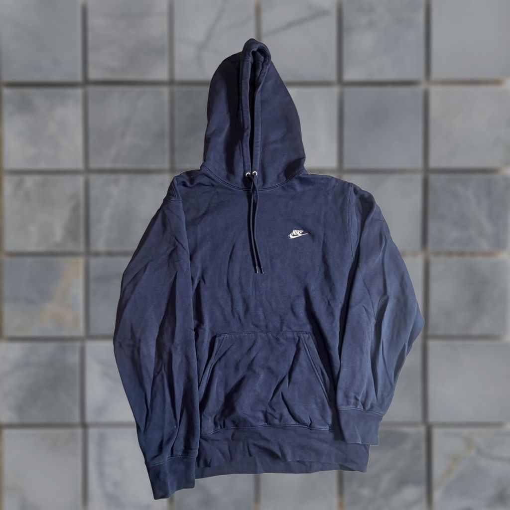 Nike Nike Hoodie Mens L Blue Pullover Fleece Embroidered Swoosh Logo Sweatshirt Size US L / EU 52-54 / 3 - 1 Thumbnail