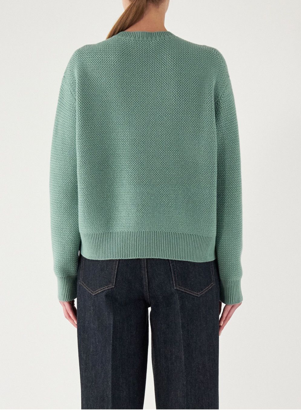 Loro Piana o1srvl11e0125 Borgonuovo Crewneck Sweater in Pale Green Size XS / US 0-2 / IT 36-38 - 2 Thumbnail