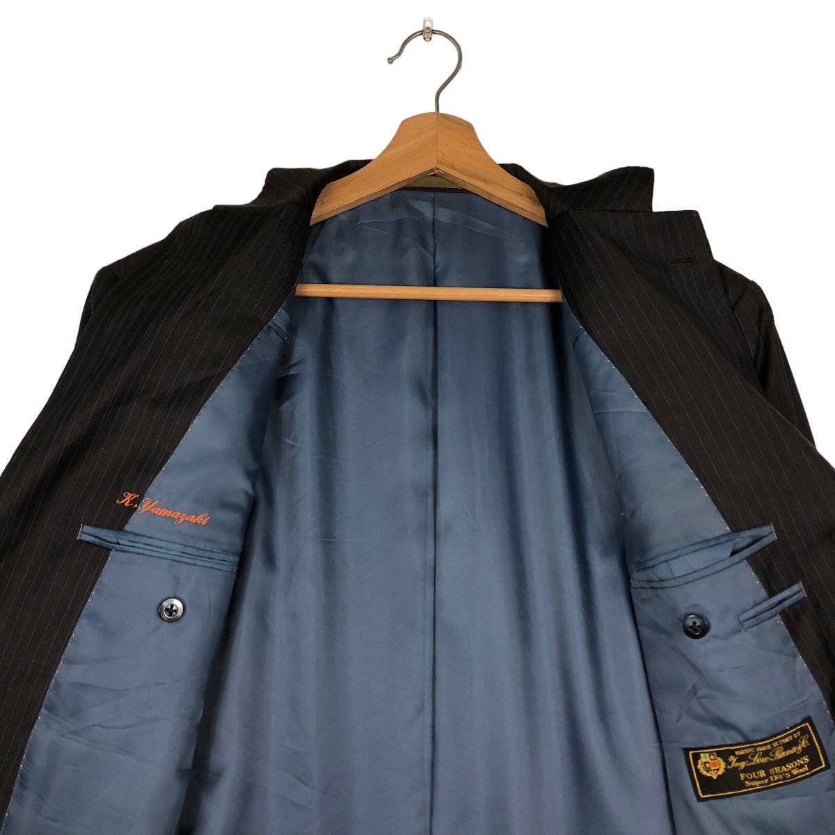 Loro Piana 🔥Vintage Coats Striped Pin Loro Piana Four Seasons Wool Size US S / EU 44-46 / 1 - 14 Thumbnail