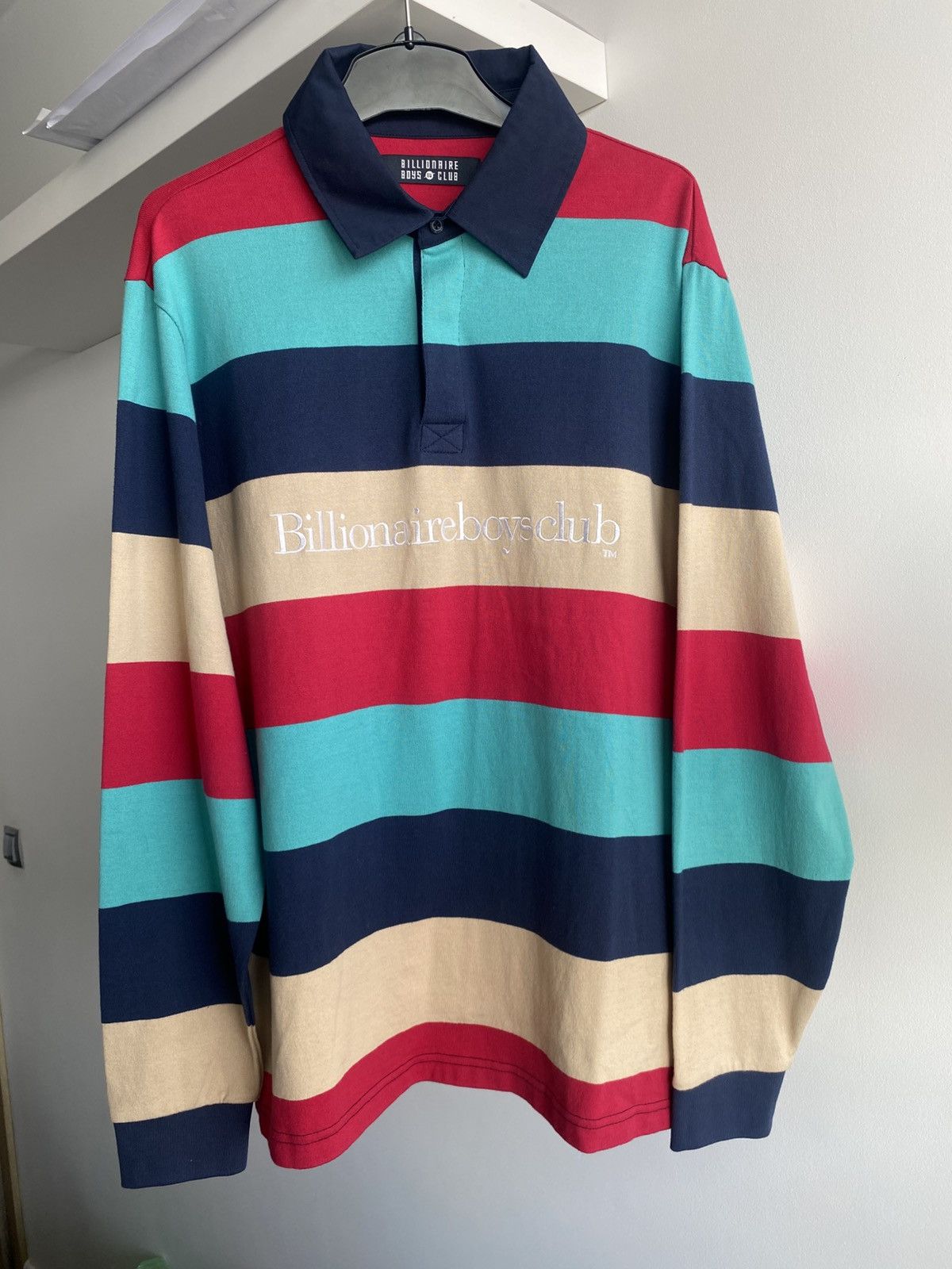 Billionaire Boys Club × Icecream Billionaire Boys Club BBC XL Rugby Polo Longsleeve Shirt y2k Size US XL / EU 56 / 4 - 1 Thumbnail