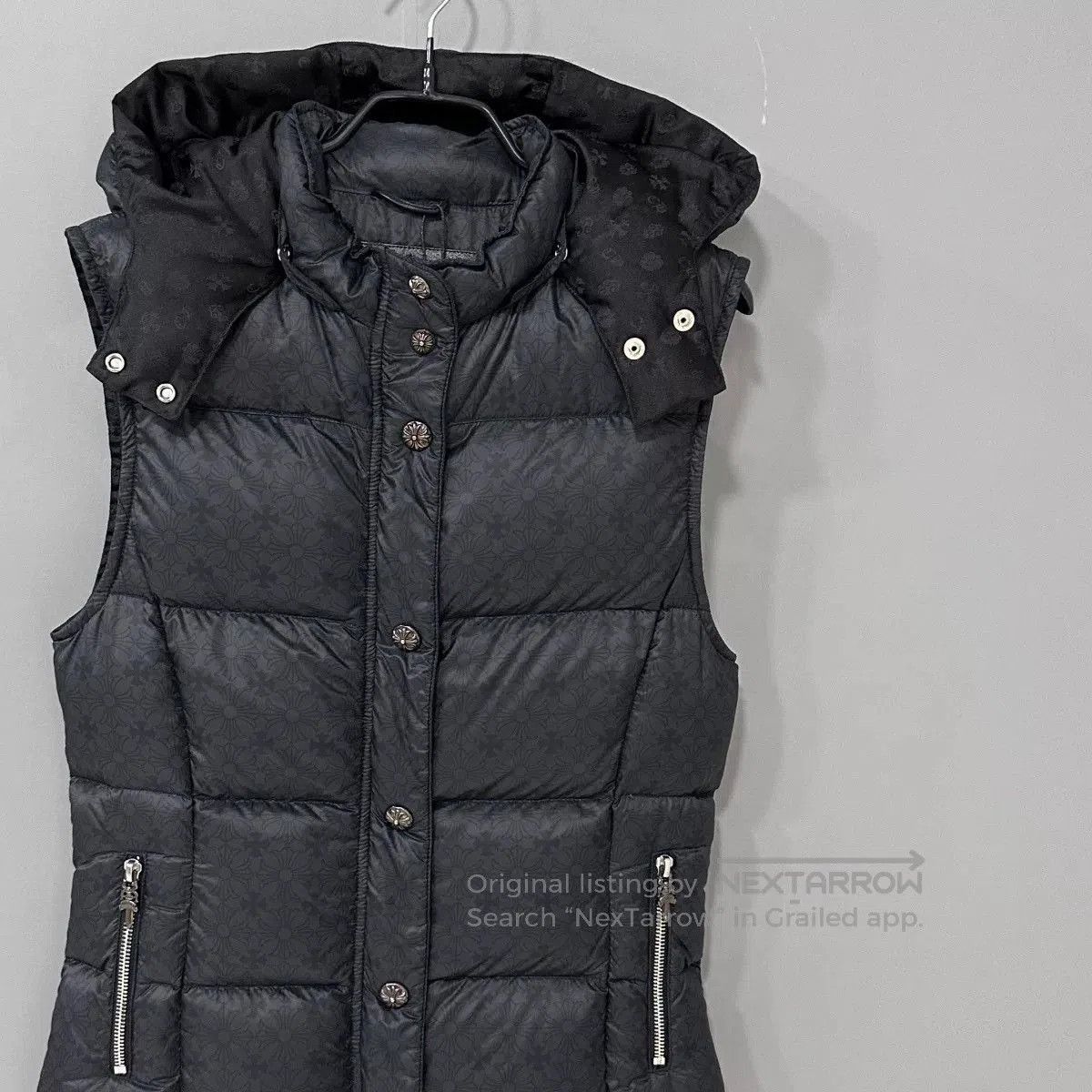 Chrome Hearts chrome hearts black padded vest with hood. Size US S / EU 44-46 / 1 - 2 Thumbnail