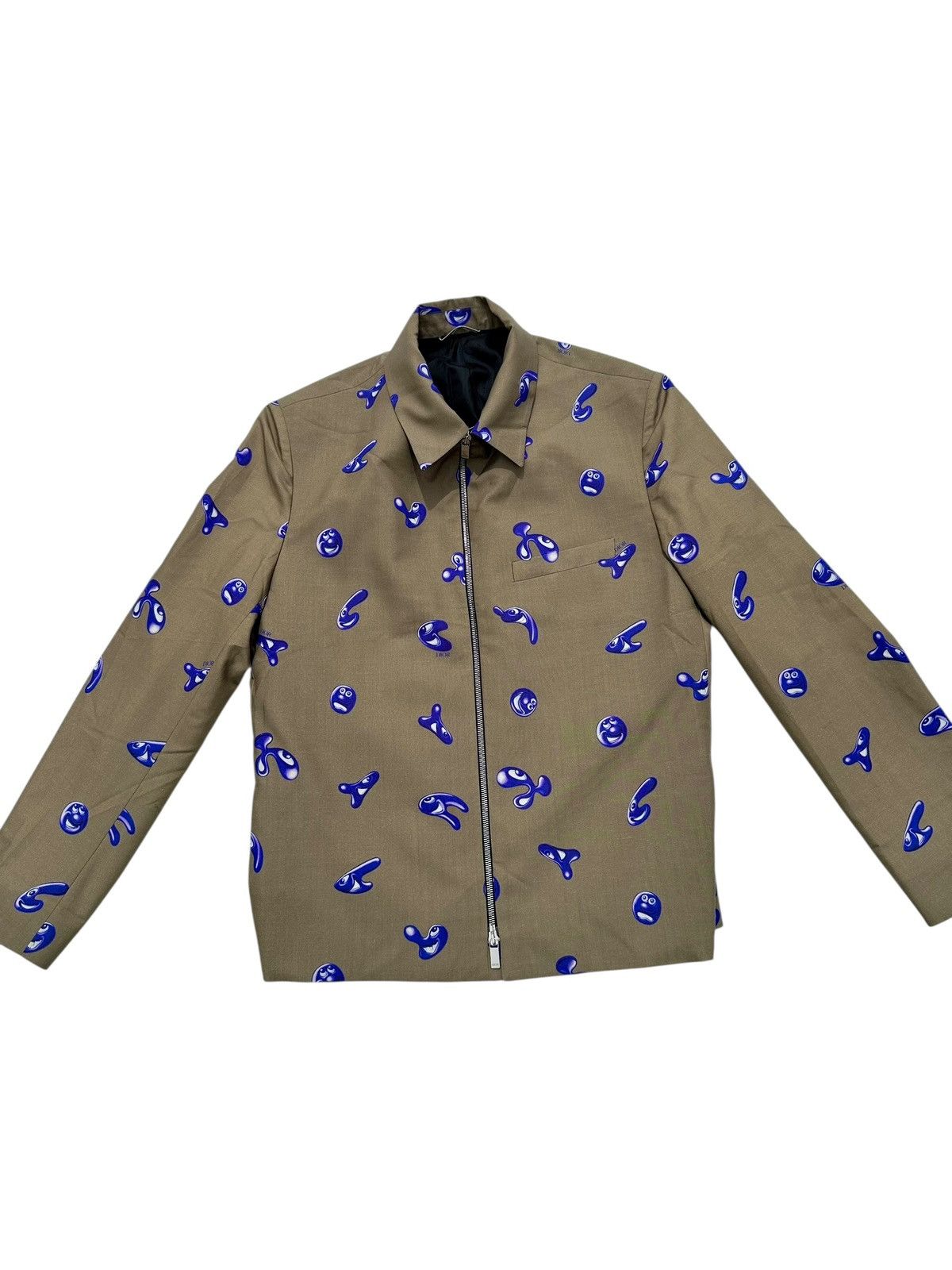 Dior Dior X Kenny Scharf Zipped Jacket 'Beige' Size US L / EU 52-54 / 3 - 1 Thumbnail
