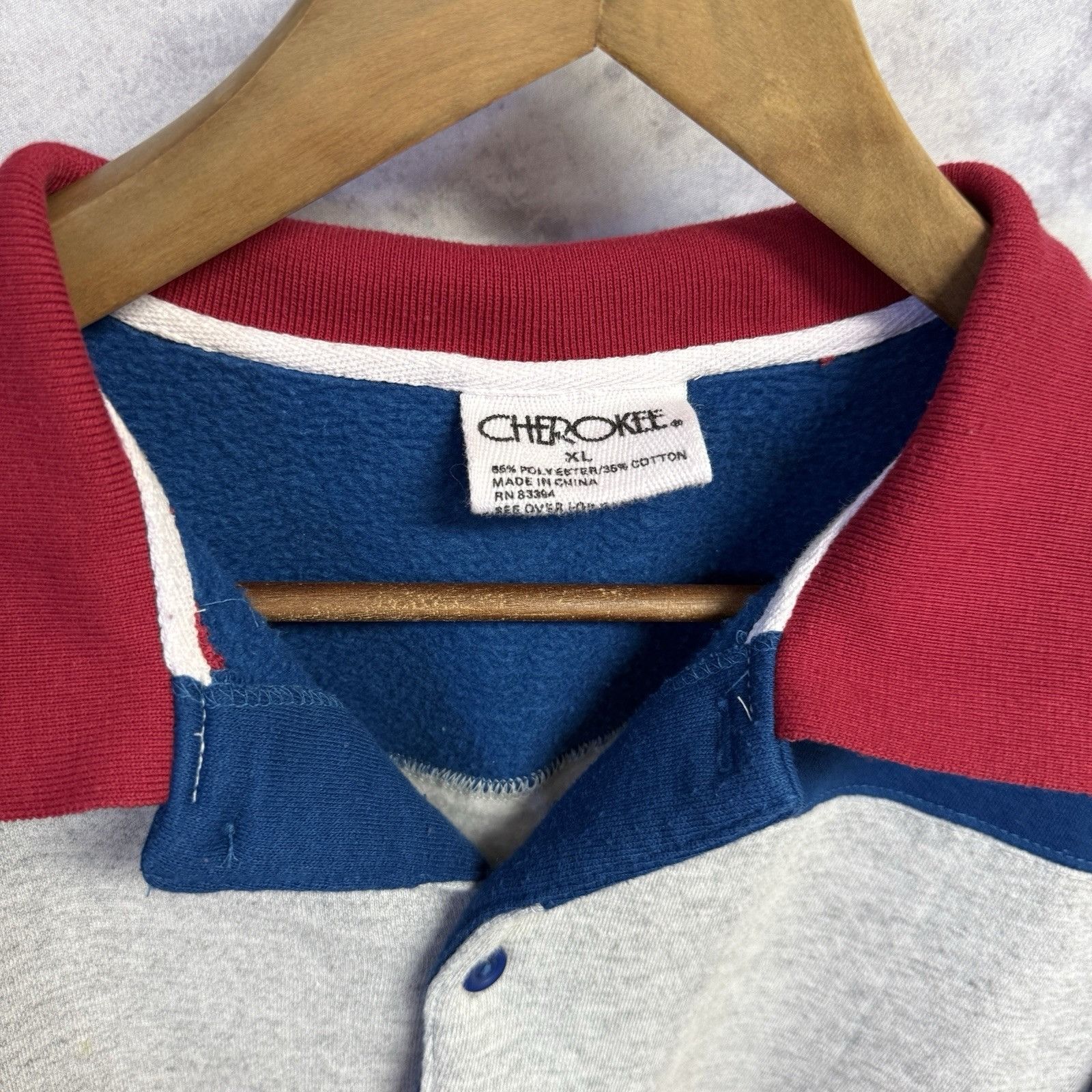 Cherokee Vintage Cherokee Sweatshirt Mens XL Striped Collared Embroid Size US XL / EU 56 / 4 - 3 Thumbnail