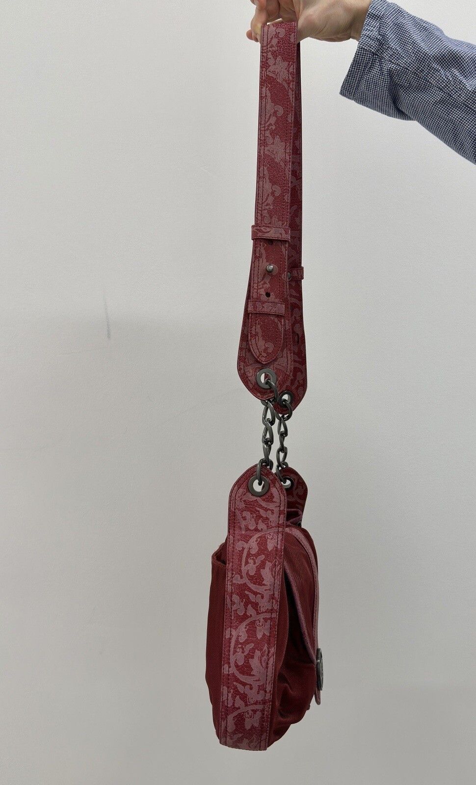 Kenzo DDP Rare Kenzo Vintahe Messenger Red Nylon Crossbody Bag Size ONE SIZE - 10 Thumbnail
