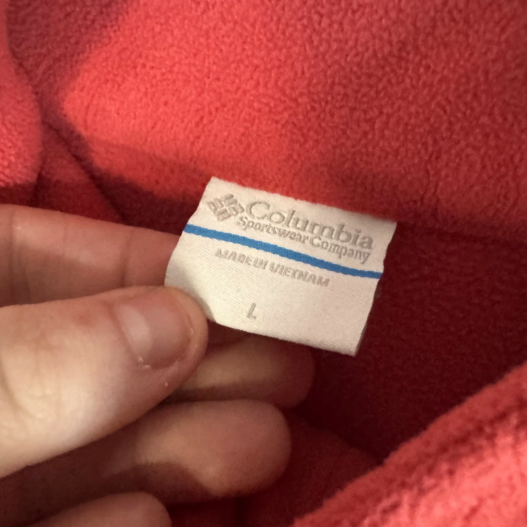 Vintage Columbia Fleece Jacket Womens Large Red Full Zip Pockets Outdoor Wear Size L / US 10 / IT 46 - 7 Thumbnail