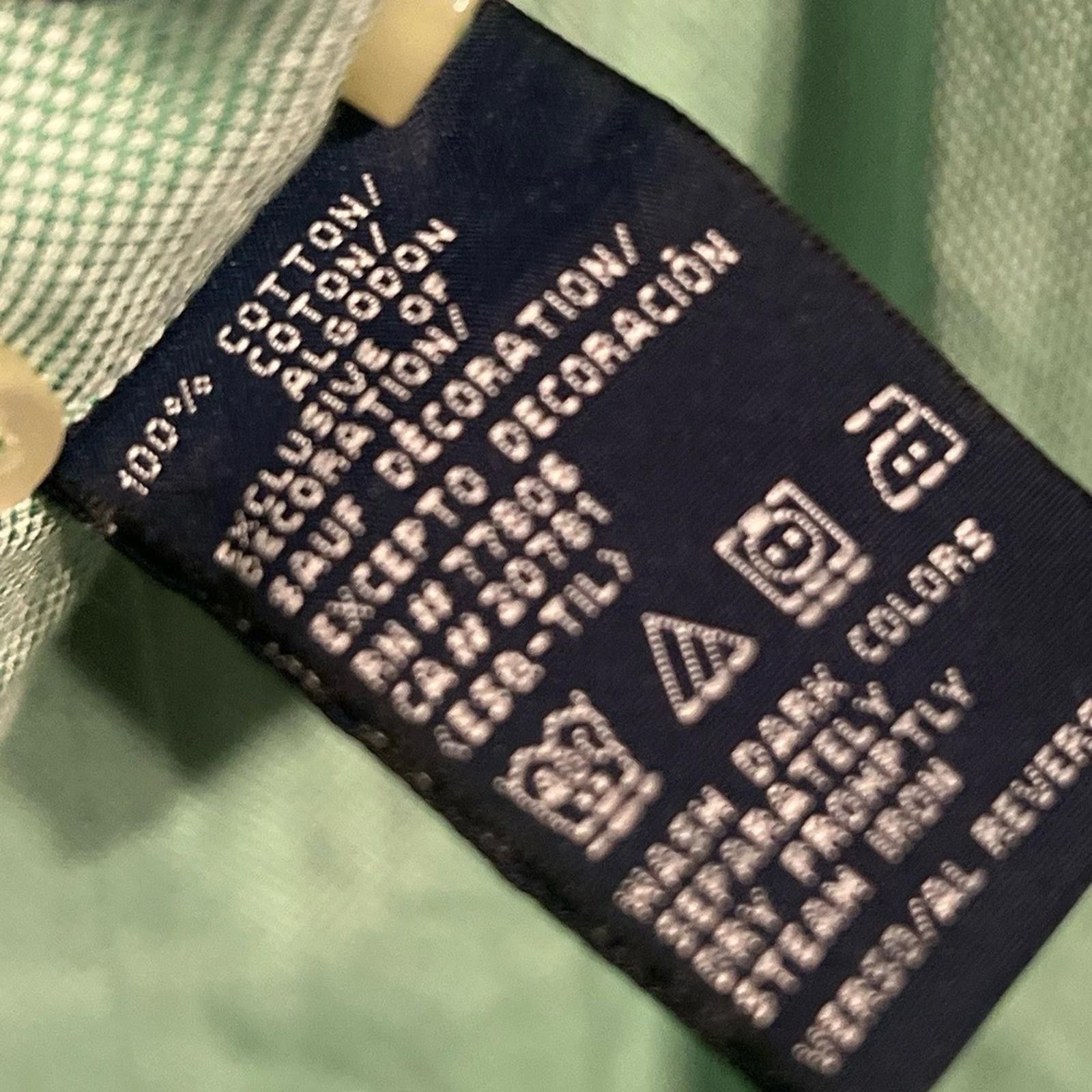 Tommy Hilfiger TOMMY HILFIGER Long Sleeve Shirt XL Green Pocket Cotton Size US XL / EU 56 / 4 - 7 Thumbnail