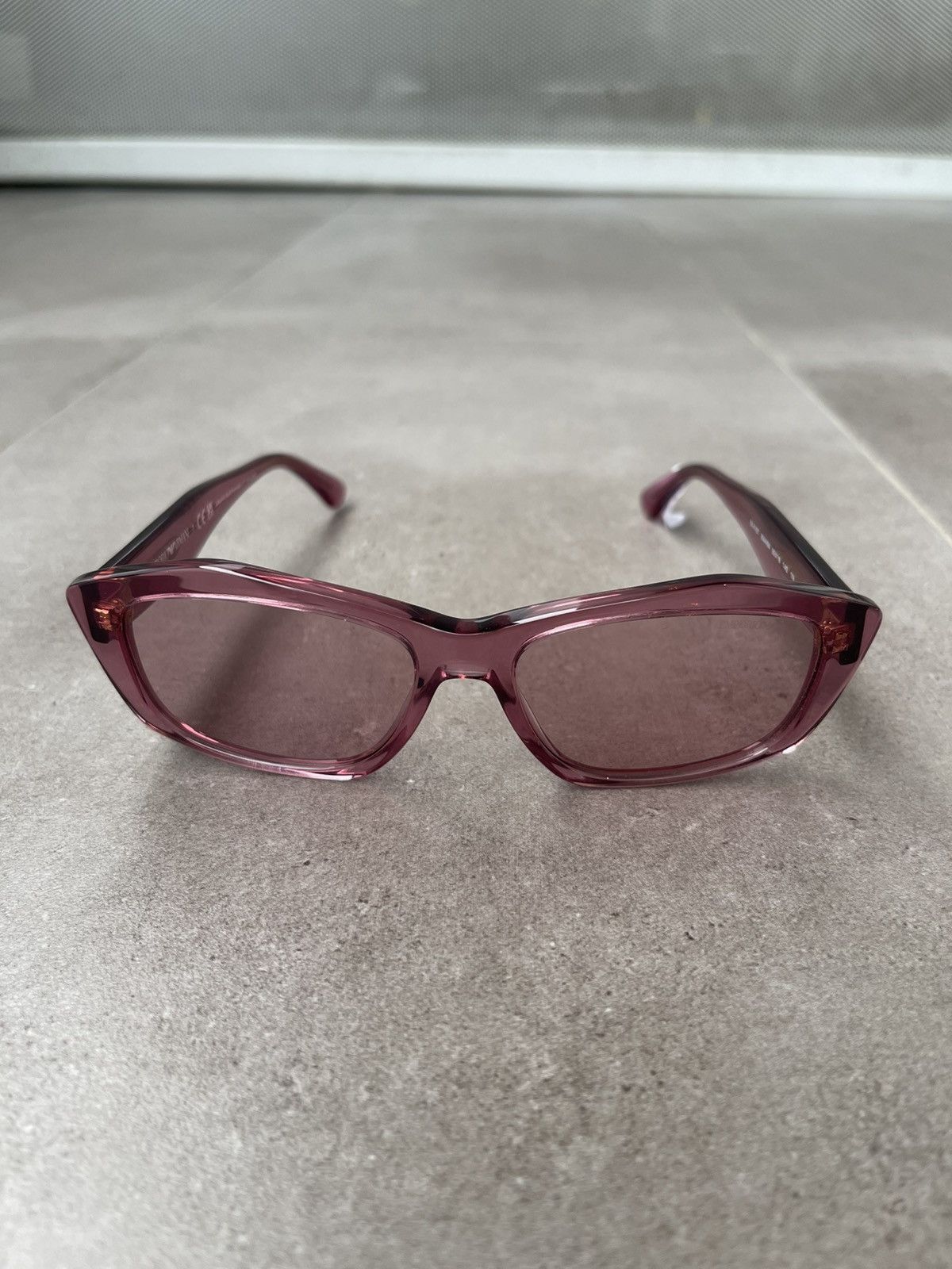 Emporio Armani !DS! Emporio Armani EA4187 5544/84 Cherry Pink Sunglasses Size ONE SIZE - 3 Thumbnail