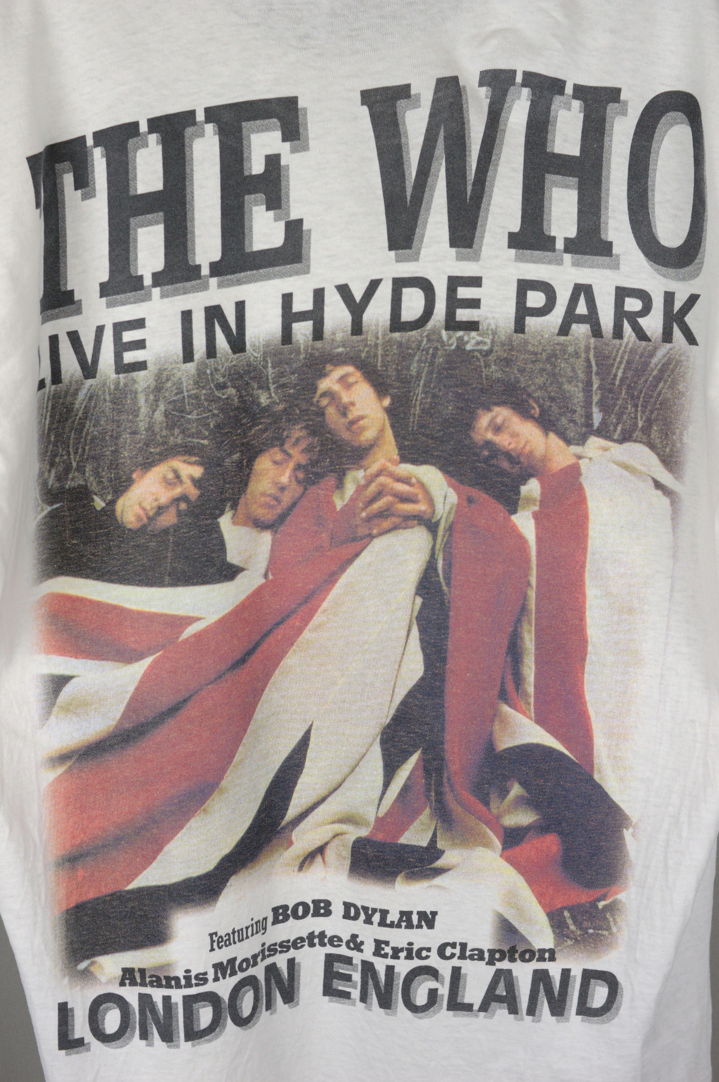 Vintage Vintage The Who Eric Clapton, Bob Dylan 1996 t shirt Size US XL / EU 56 / 4 - 4 Thumbnail