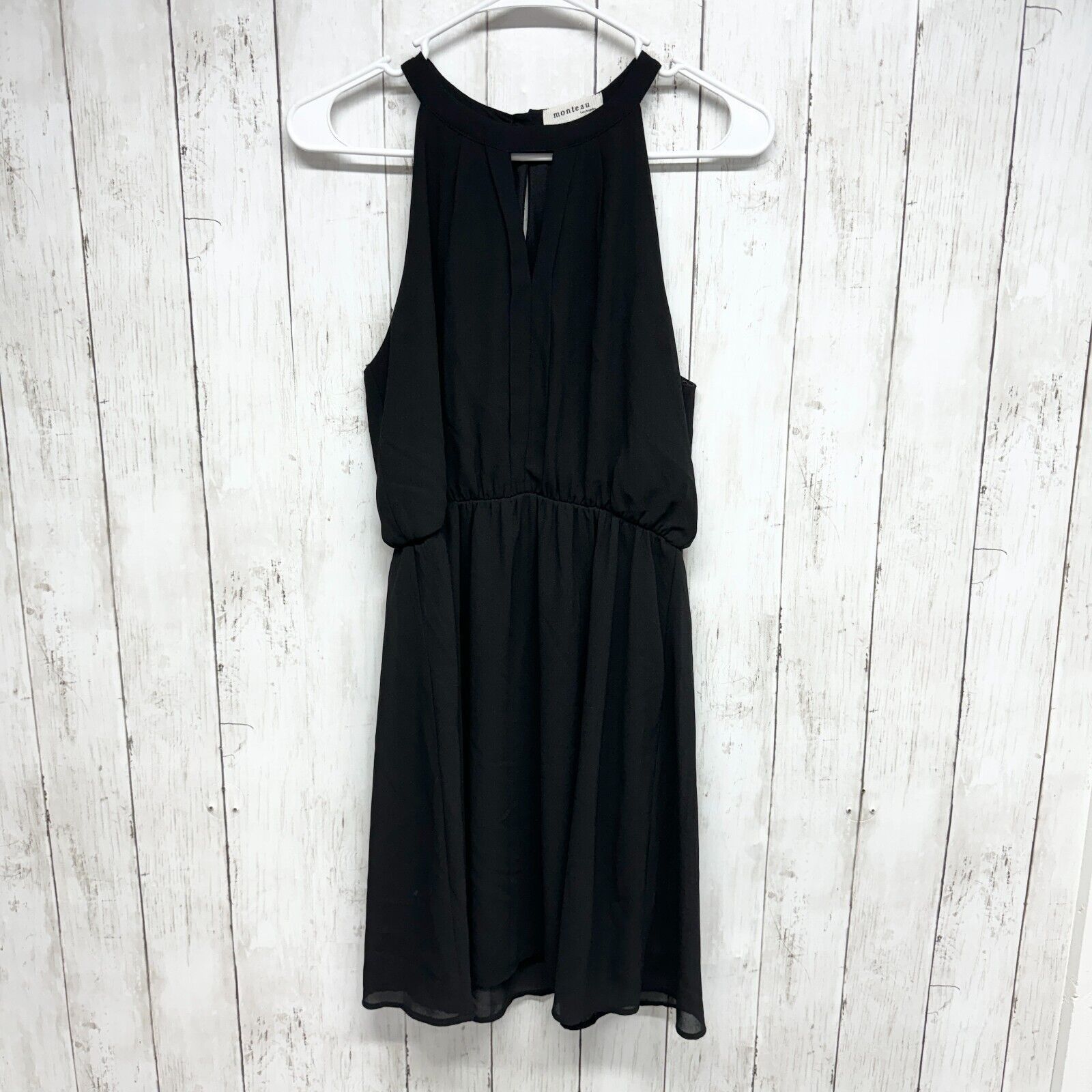 Other Monteau Dress Sz Small Mini Fit & Flare Sleeveless High Neck Size S / US 4 / IT 40 - 1 Thumbnail
