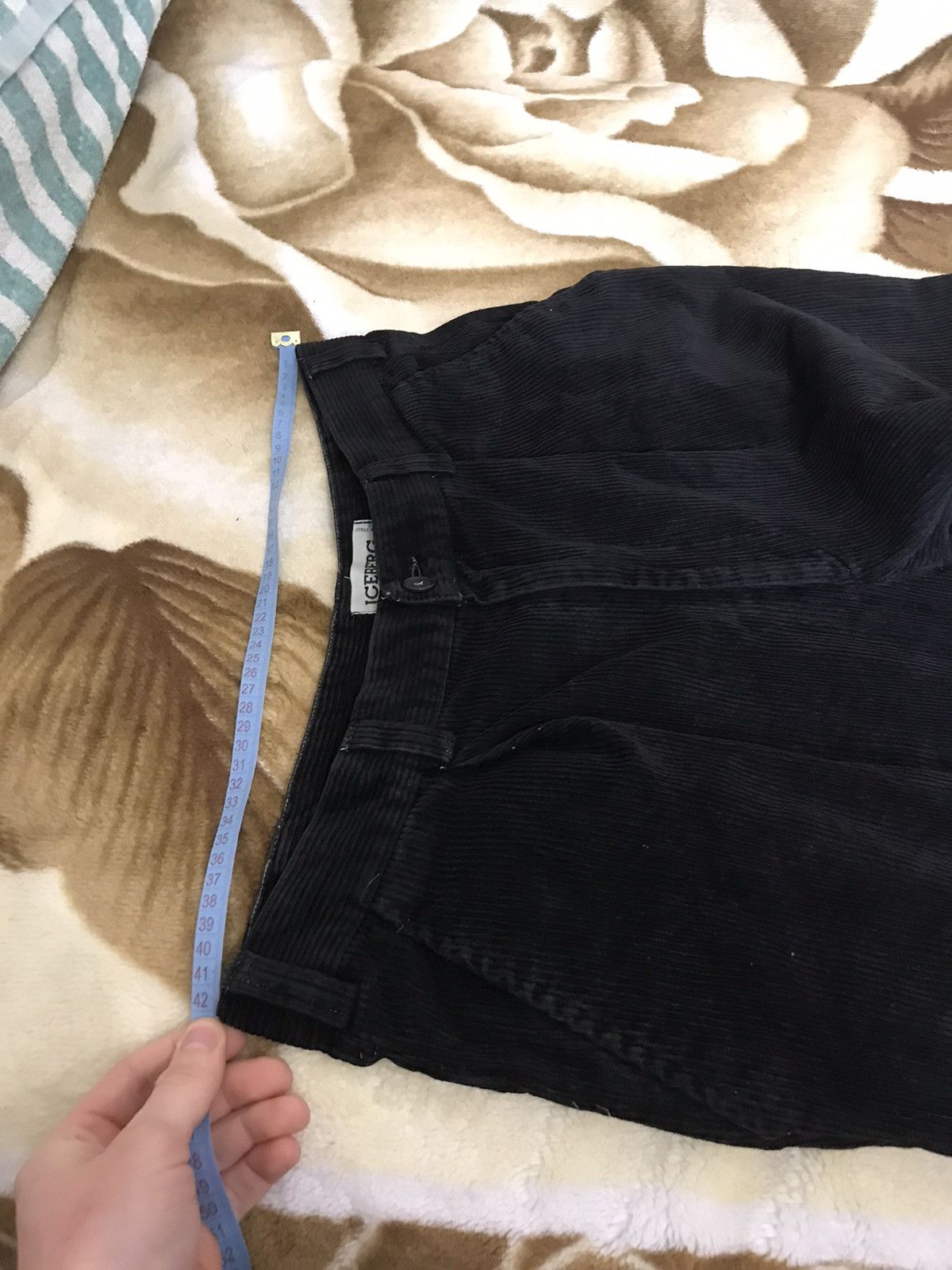 Iceberg 🔥 Rare Iceberg Disney Corduroy Pants Velvet Trousers Black Size US 32 / EU 48 - 8 Thumbnail