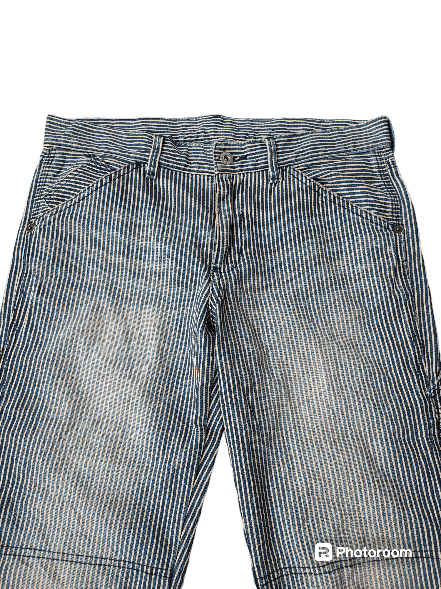 Takeo Kikuchi VINTAGE TAKEO KIKUCHI HICKORY DOUBLE KNEE Size US 32 / EU 48 - 2 Thumbnail