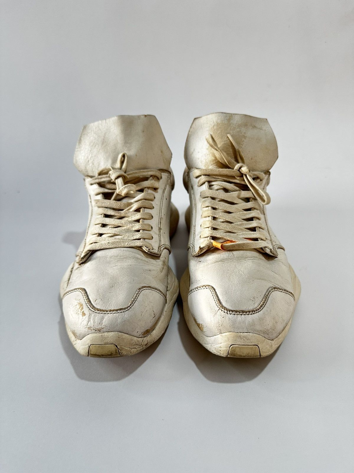 Adidas × Rick Owens Rick Owens X Adidas Tech Runner White Men’s Sneakers. Size US 8.5 / EU 41-42 - 3 Thumbnail