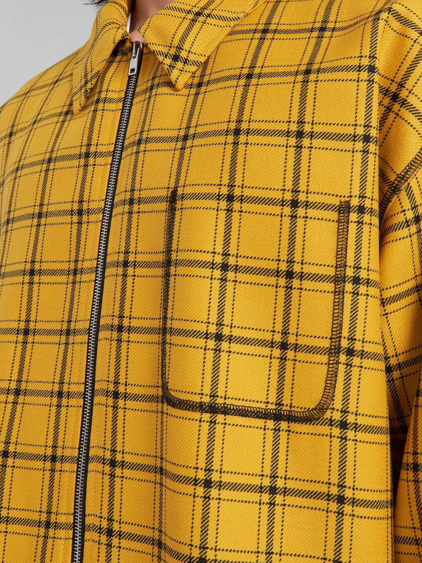 Marni o1w1db10125 Checked Wool Jacket in Yellow Size US S / EU 44-46 / 1 - 6 Thumbnail