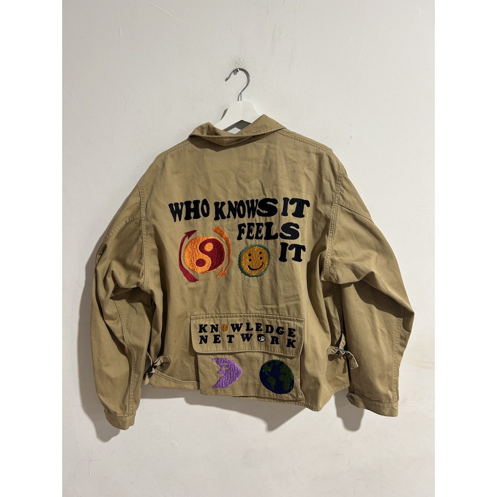 Cactus Plant Flea Market CPFM X HUMAN MADE KNOWLEDGE ZIP UP JACKET SIZE 2 PREOWNED Size US M / EU 48-50 / 2 - 2 Thumbnail