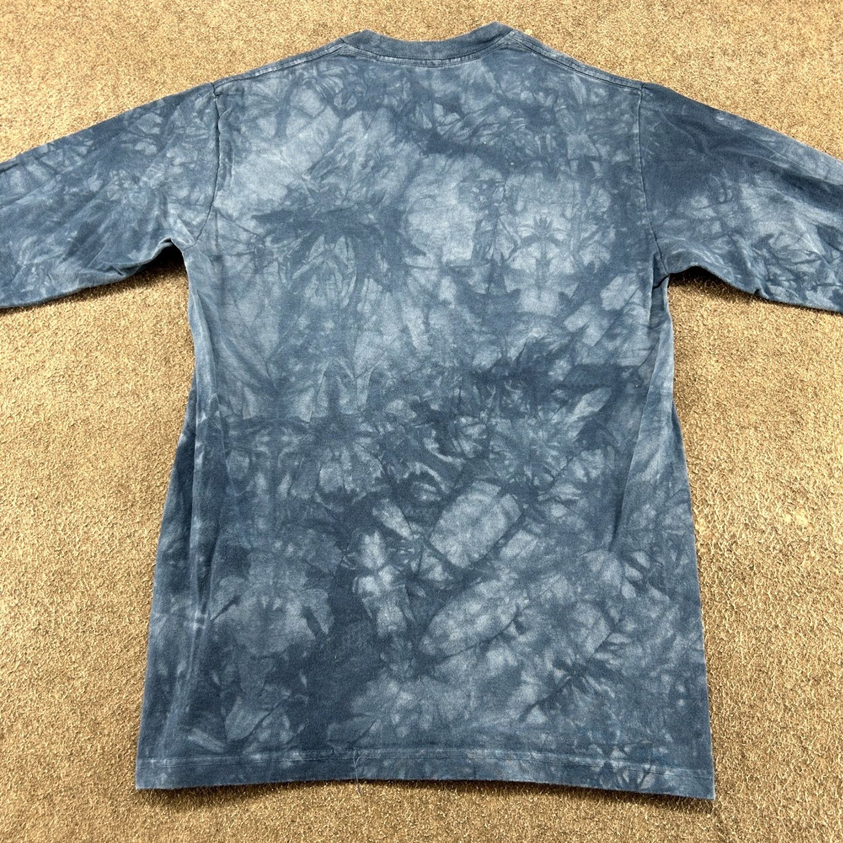 The Mountain The Mountain Shirt Men S Blue Tie Dye Long Sleeve Eagle American Flag Cotton Size US S / EU 44-46 / 1 - 5 Thumbnail