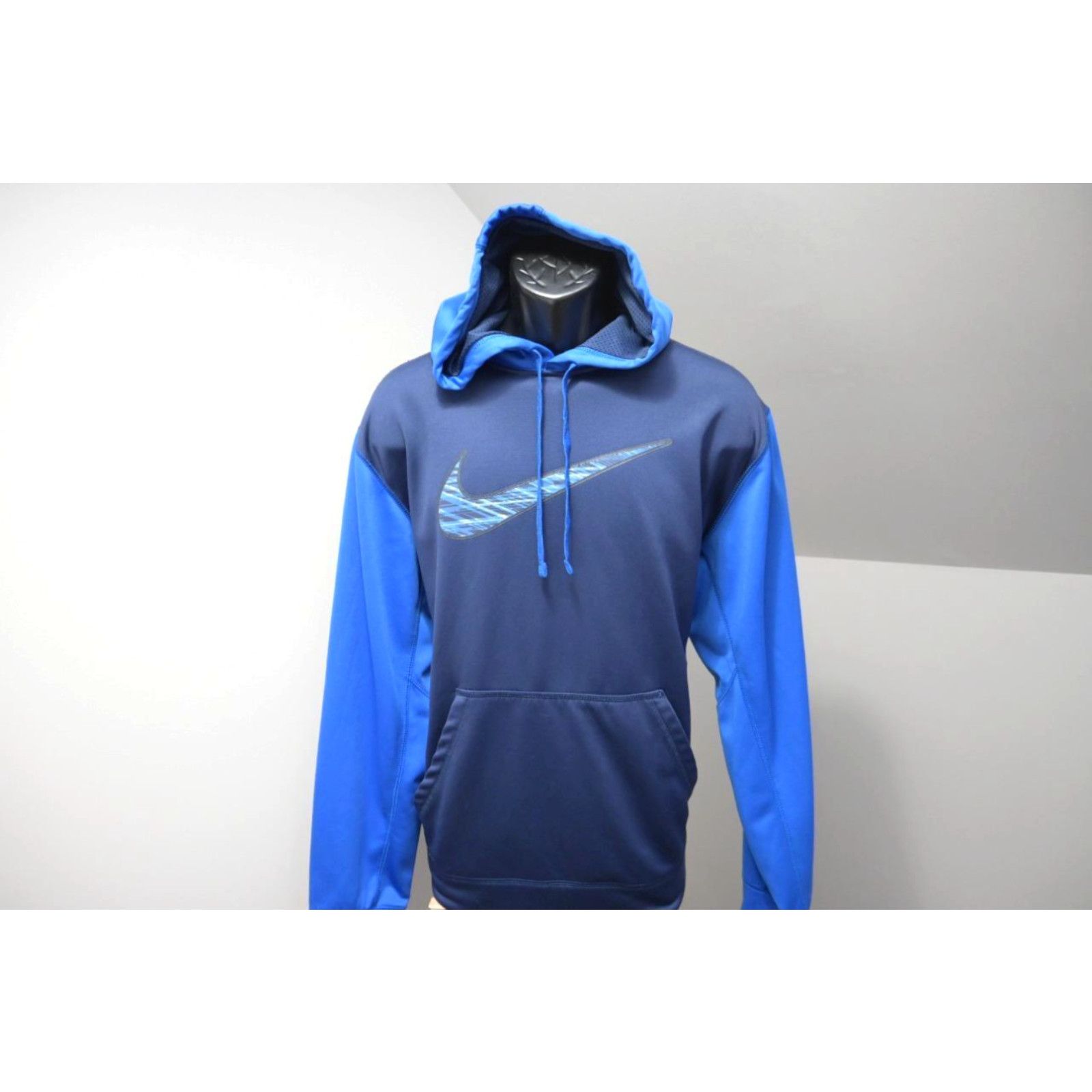 Nike Nike Elite Hoodie Therma Fit Blue Pull Over Fleece Sweater Mens Size Small Grailed