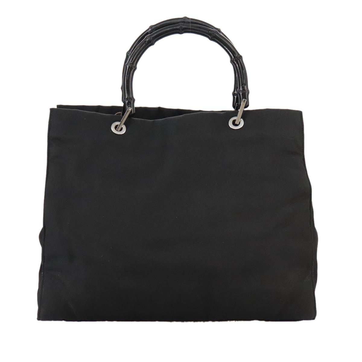 Gucci GUCCI Bamboo Hand Bag Nylon Black 002 1010 002 1010 Size ONE SIZE - 3 Thumbnail