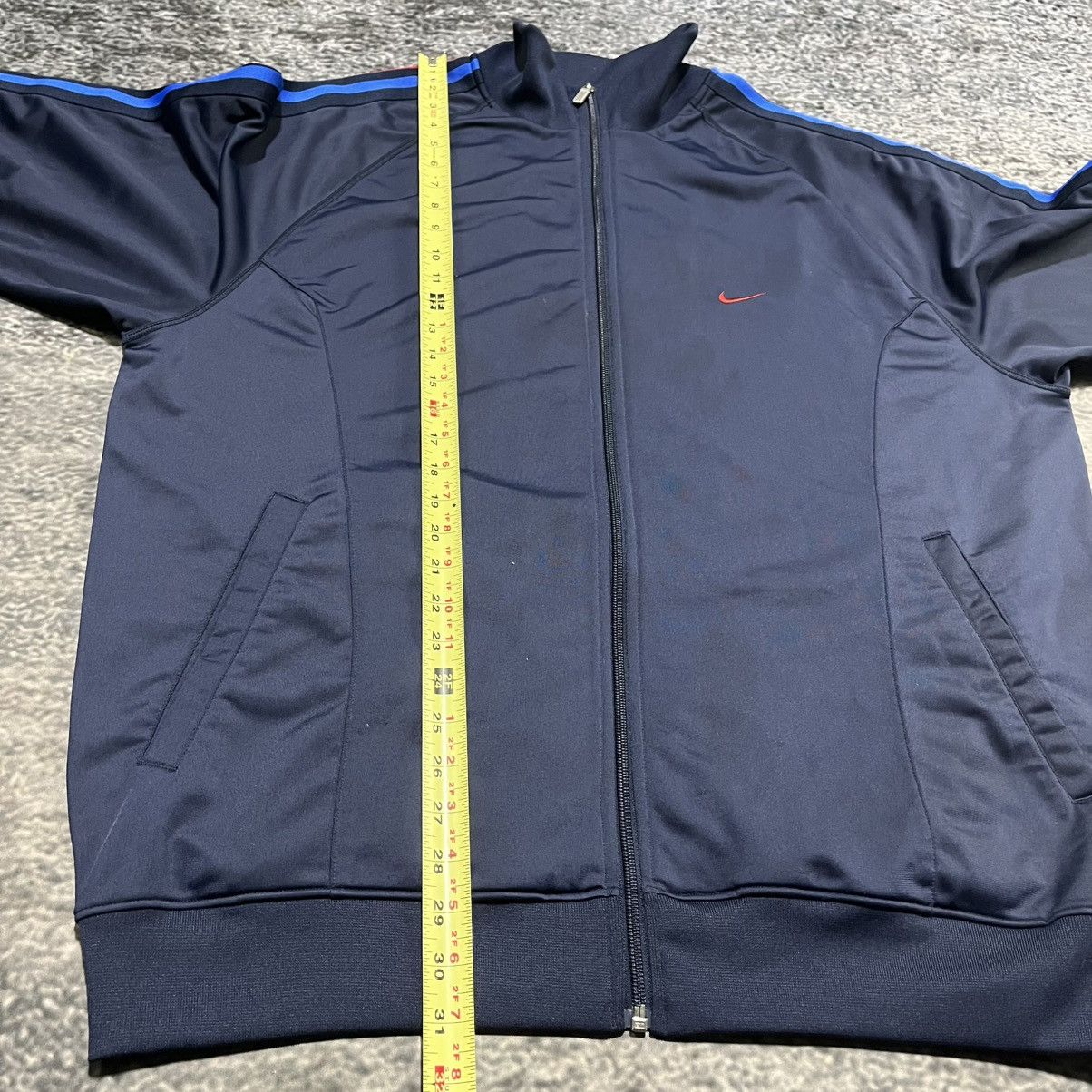 Nike Vintage Y2K Nike Mini Swoosh Navy Blue Track Jacket Size US XL / EU 56 / 4 - 9 Thumbnail