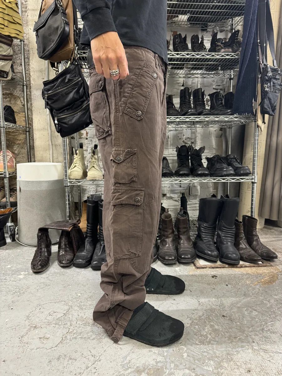 Dolce & Gabbana × Vintage AW2004 Dolce & Gabbana Brown Cargo Multi Pockets Pants Size US 34 / EU 50 - 4 Thumbnail