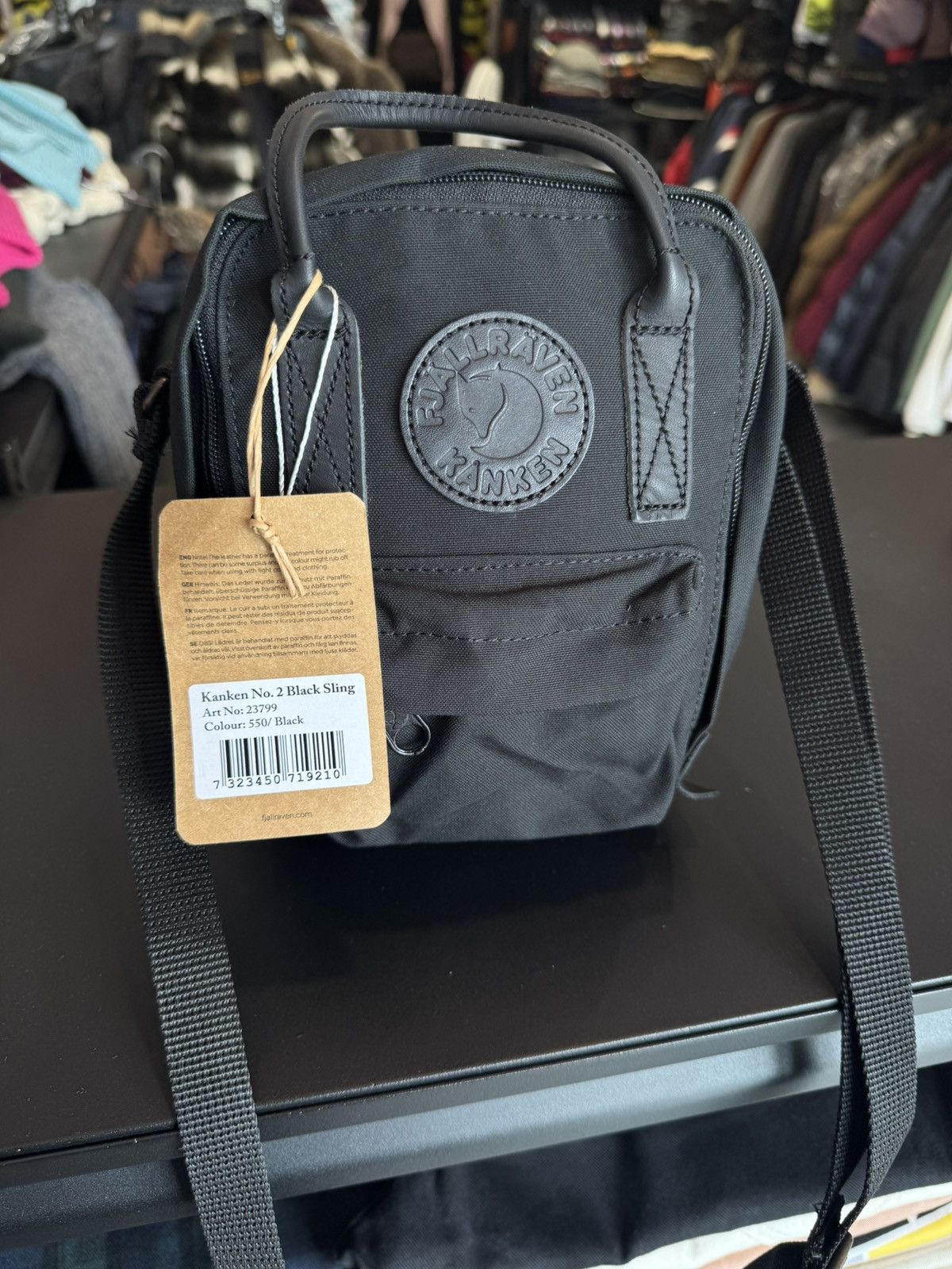Fjallraven Kånken No. 2 Black Sling - Brand New Size ONE SIZE - 7 Thumbnail