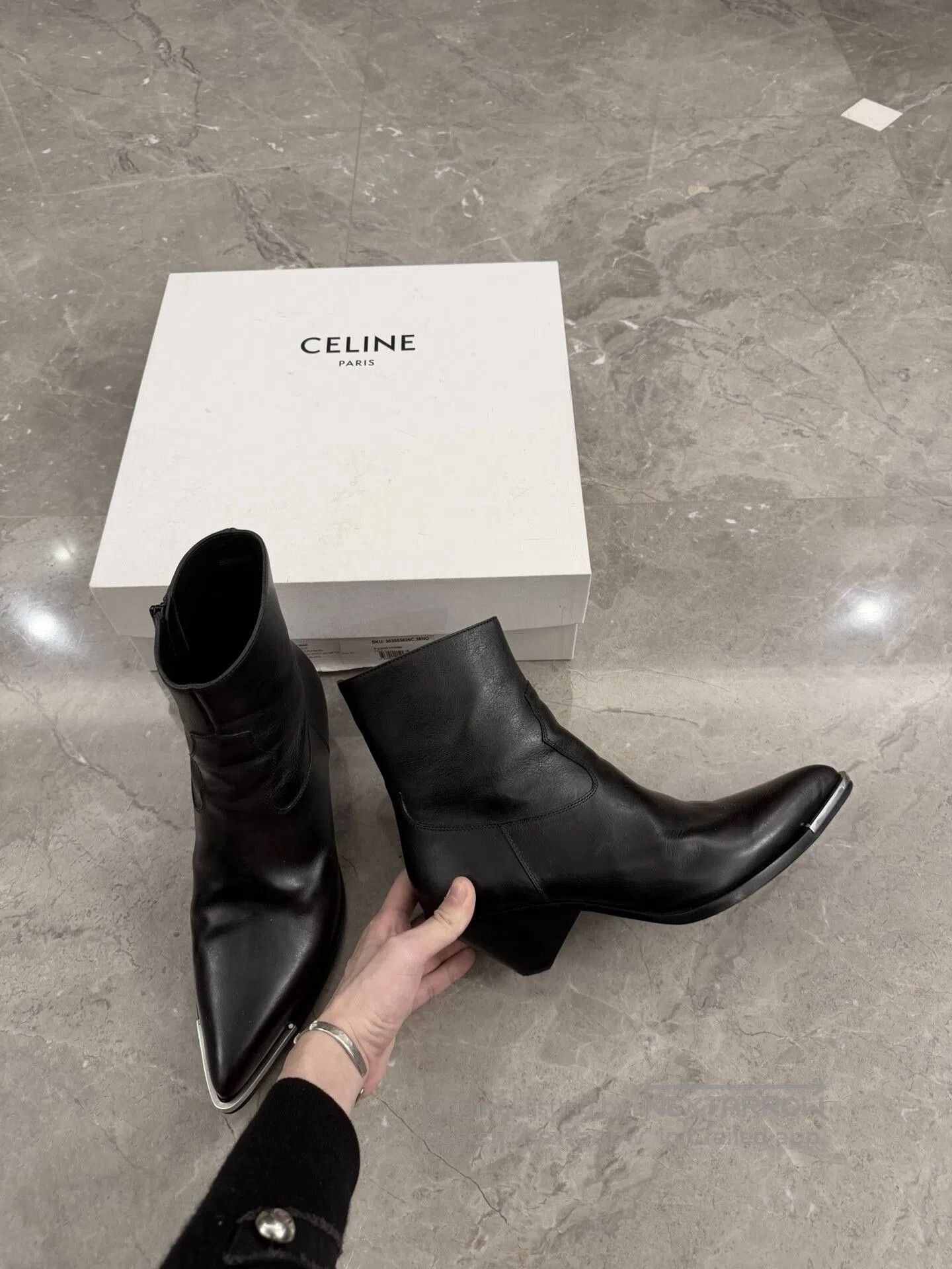 Hedi Slimane Celine Conique Heeled Ankle Boots. Size US 9 / EU 42 - 6 Thumbnail