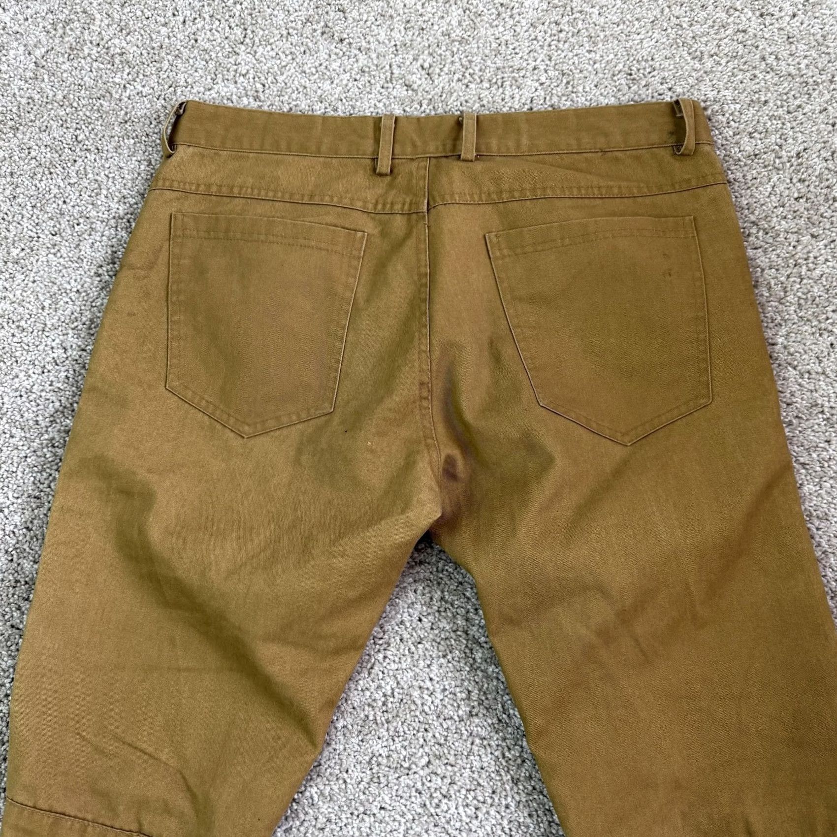 Vintage VINTAGE American Stitch Jogger Pants Mens M Brown Moto Zipper Pockets Size US 31 - 3 Thumbnail